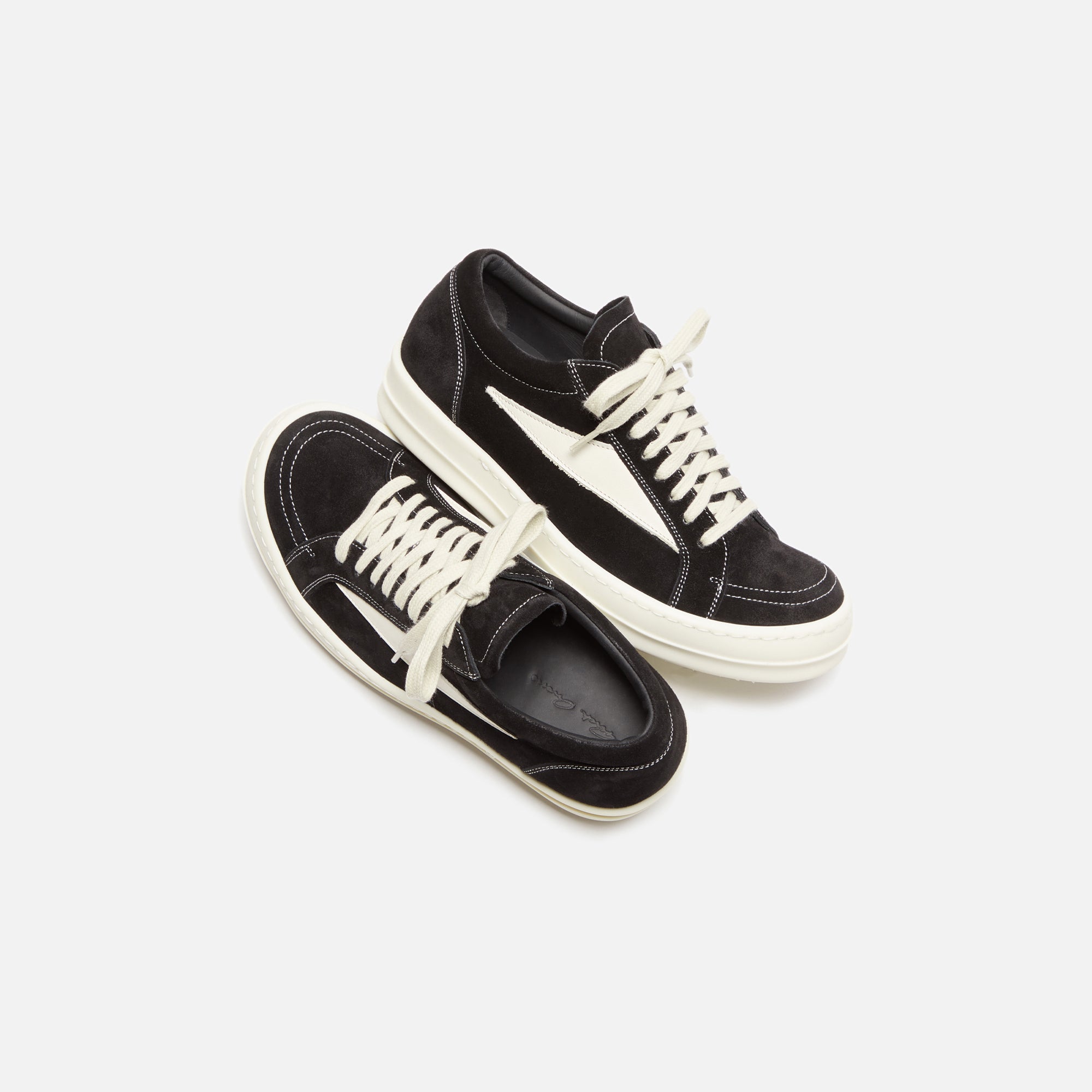 Rick Owens WMNS Vintage Sneakers  - Black / Milk / Milk