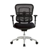 WorkPro 12000 Series Ergonomic Mesh/Fabric Mid-Back Chair， Black/Black， BIFMA Certified