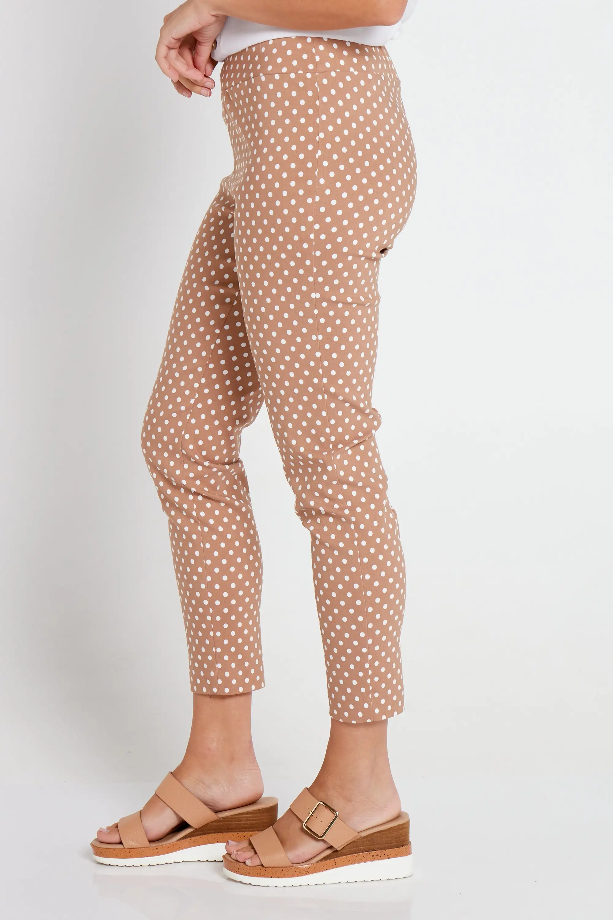 Rhythmic Pants - Camel/Spot