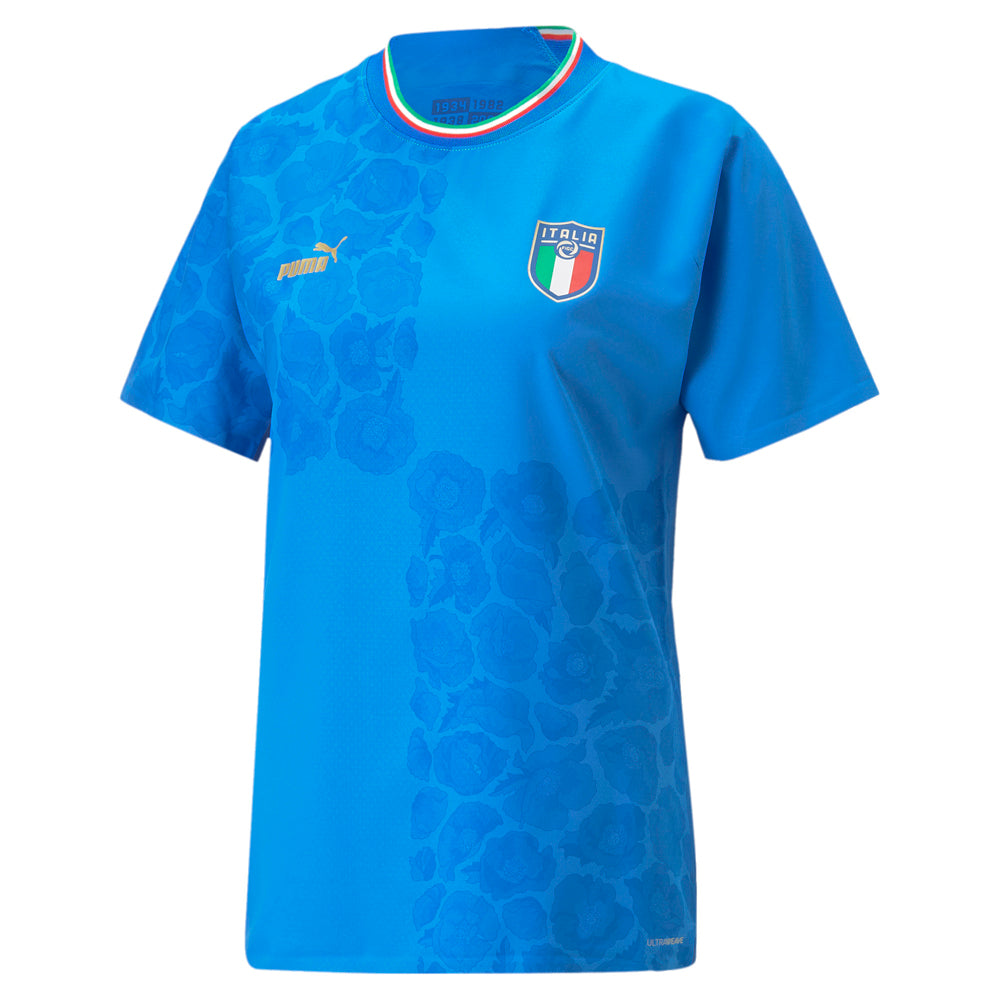 Liberty x Italy Authentic Home Crew Neck Short Sleeve Soccer Jersey