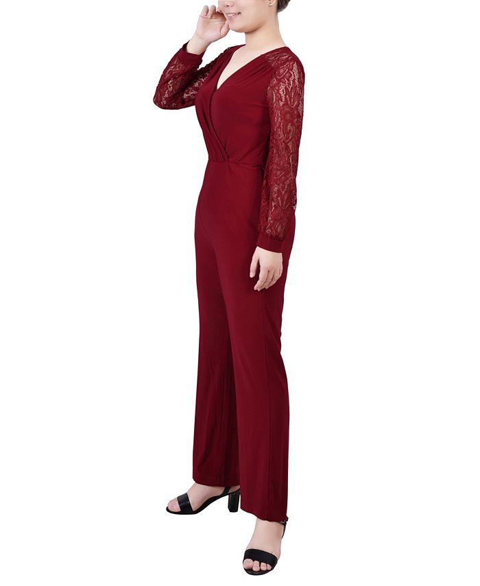 Women's Jumpsuit with Lace Sleeve