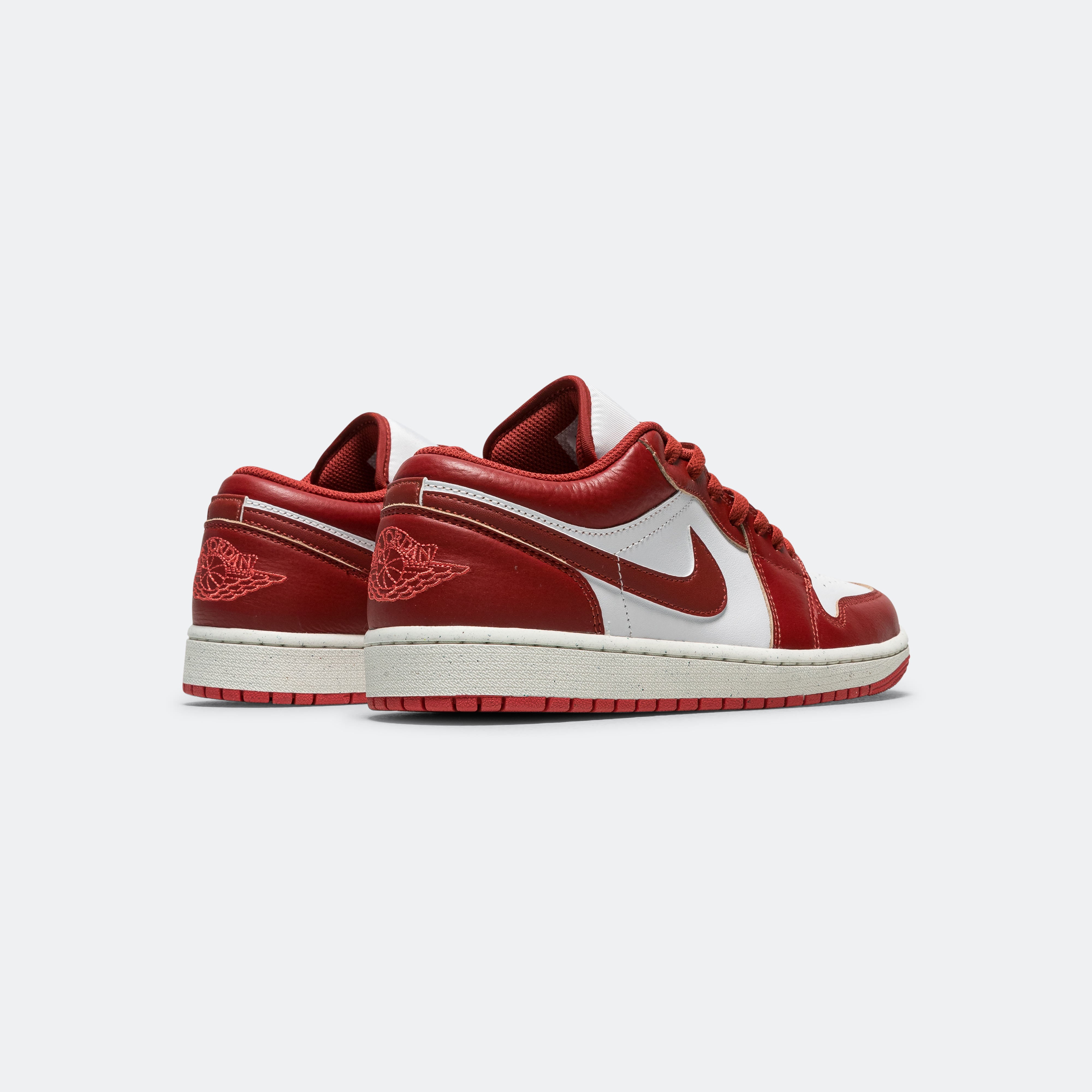 Air Jordan 1 Low SE - White/Dune Red-Lobster-Sail