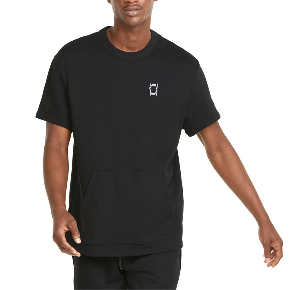 Pivot Cut Off Pullover Crew Neck Short Sleeve T-Shirt