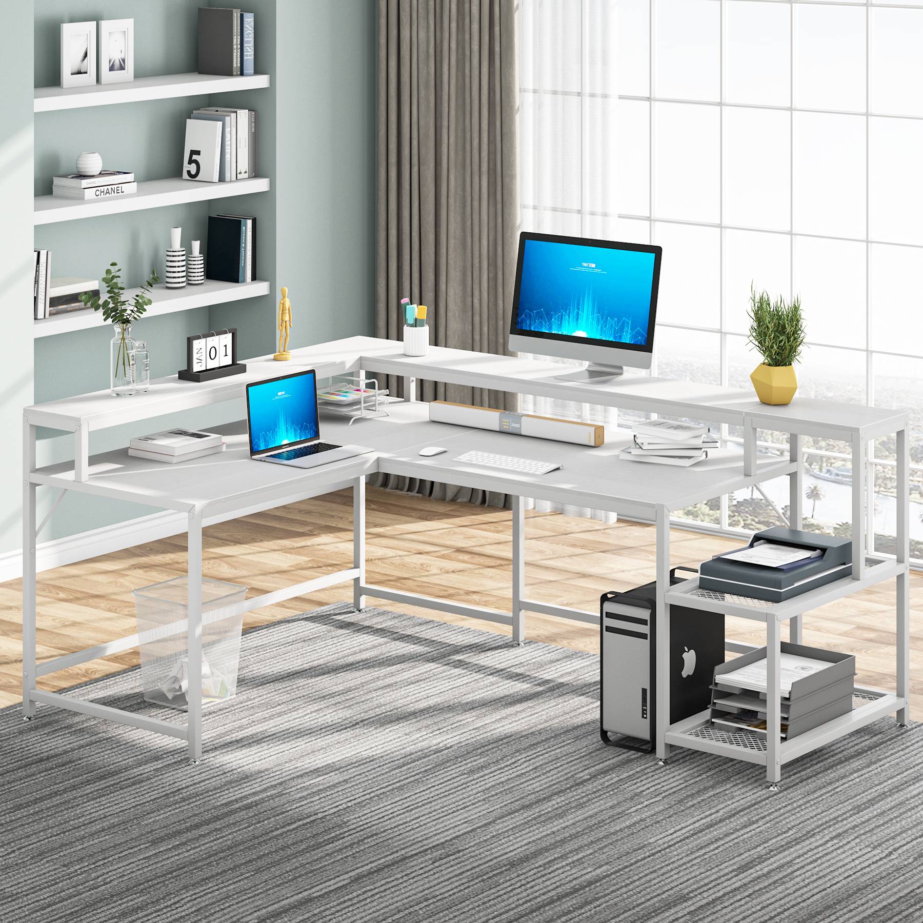 Reversible L-Shaped Desk, 69