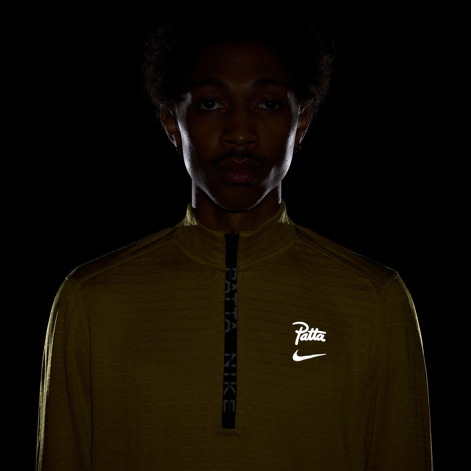 + Patta Half-Zip Long-Sleeve Top 'Saffron Quartz'