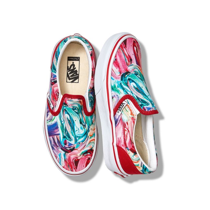 Customs Kids Brush Strokes Slip-On