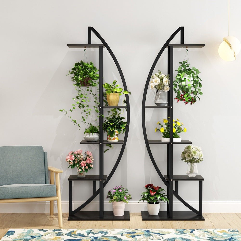 5-Tier Plant Stand Pack of 2, Multi-Layer Bonsai Flower Rack