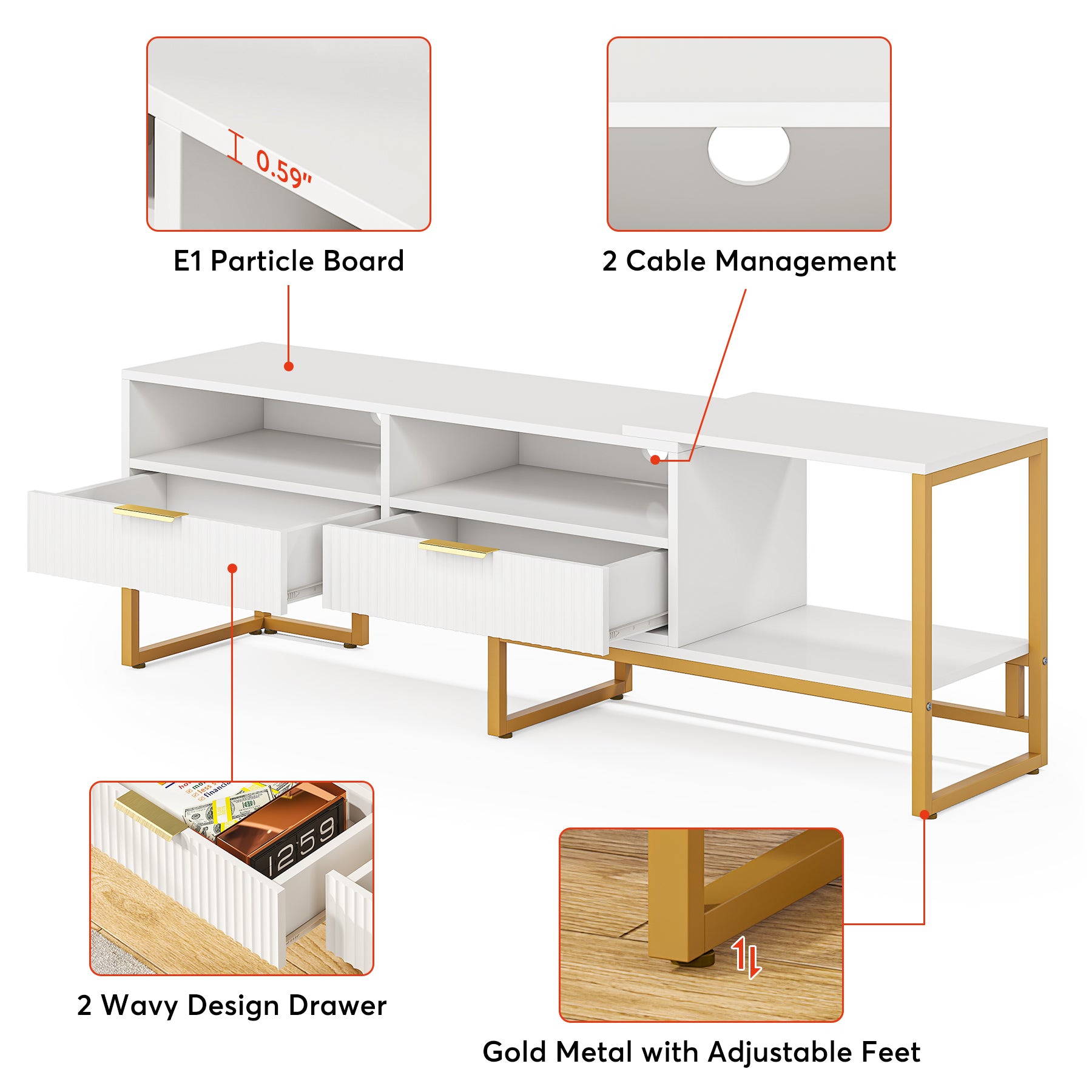 Modern TV Stand, 63