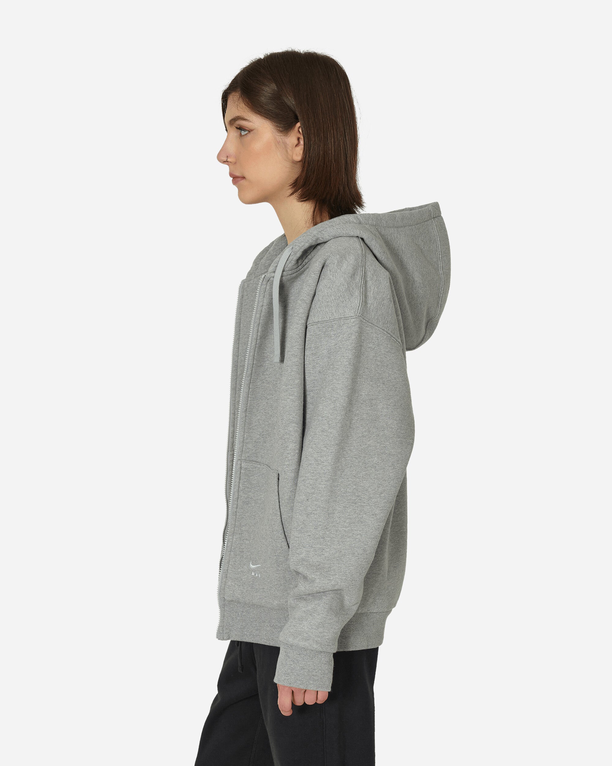 MMW Full-Zip Fleece Hoodie Grey Heather