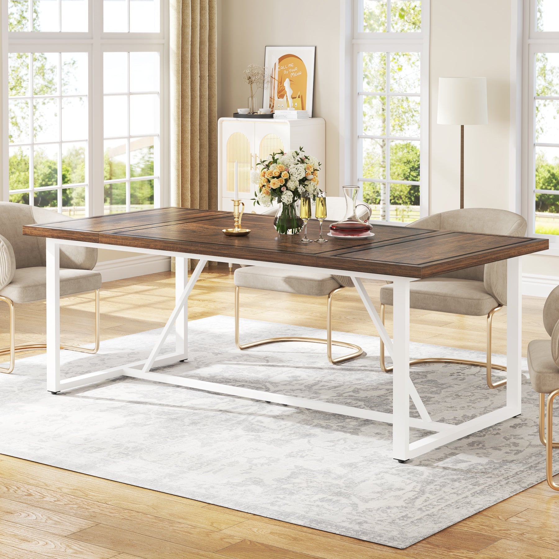 Modern Dining Table, 70.9