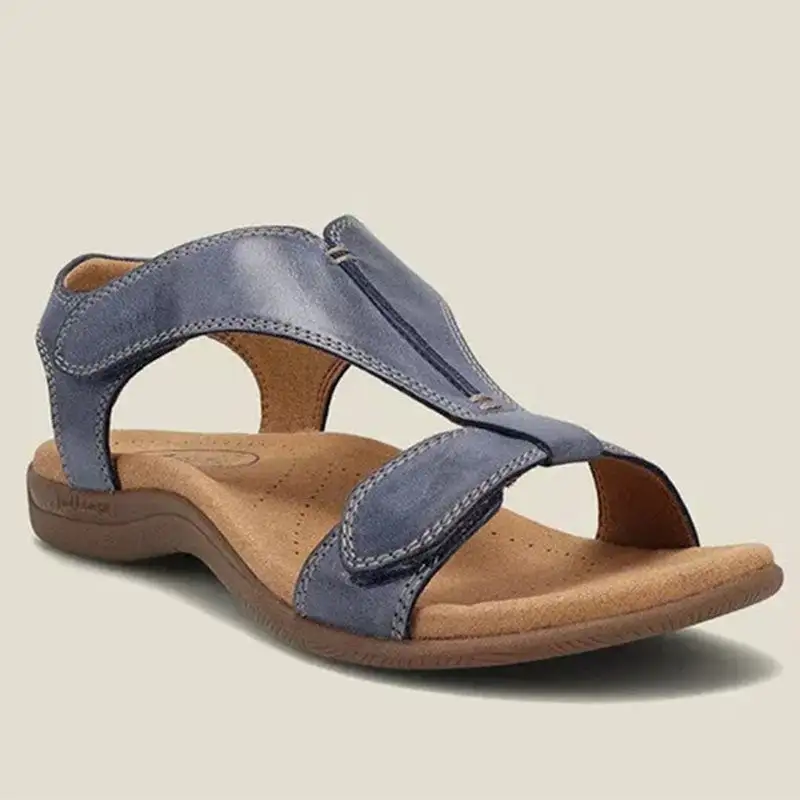Women's Round Toe Velcro Beach Sandals