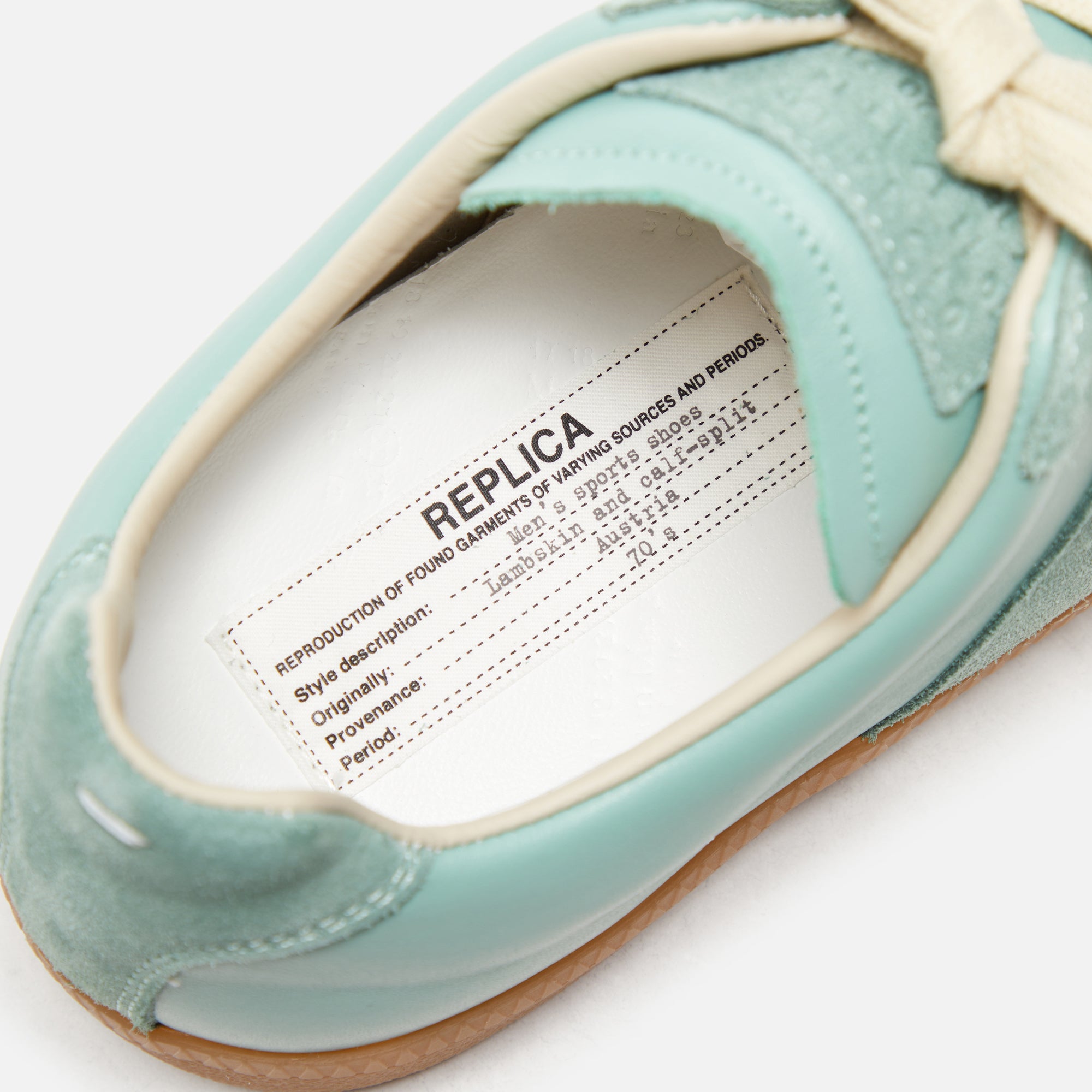 Margiela Replica Sneakers - Vert D'Eau