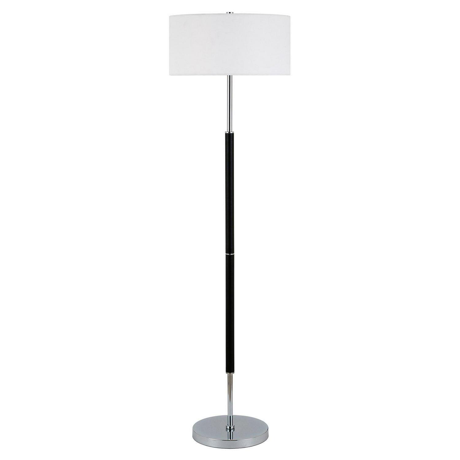 EvelynandZoe Contemporary Metal 2-Bulb Floor Lamp