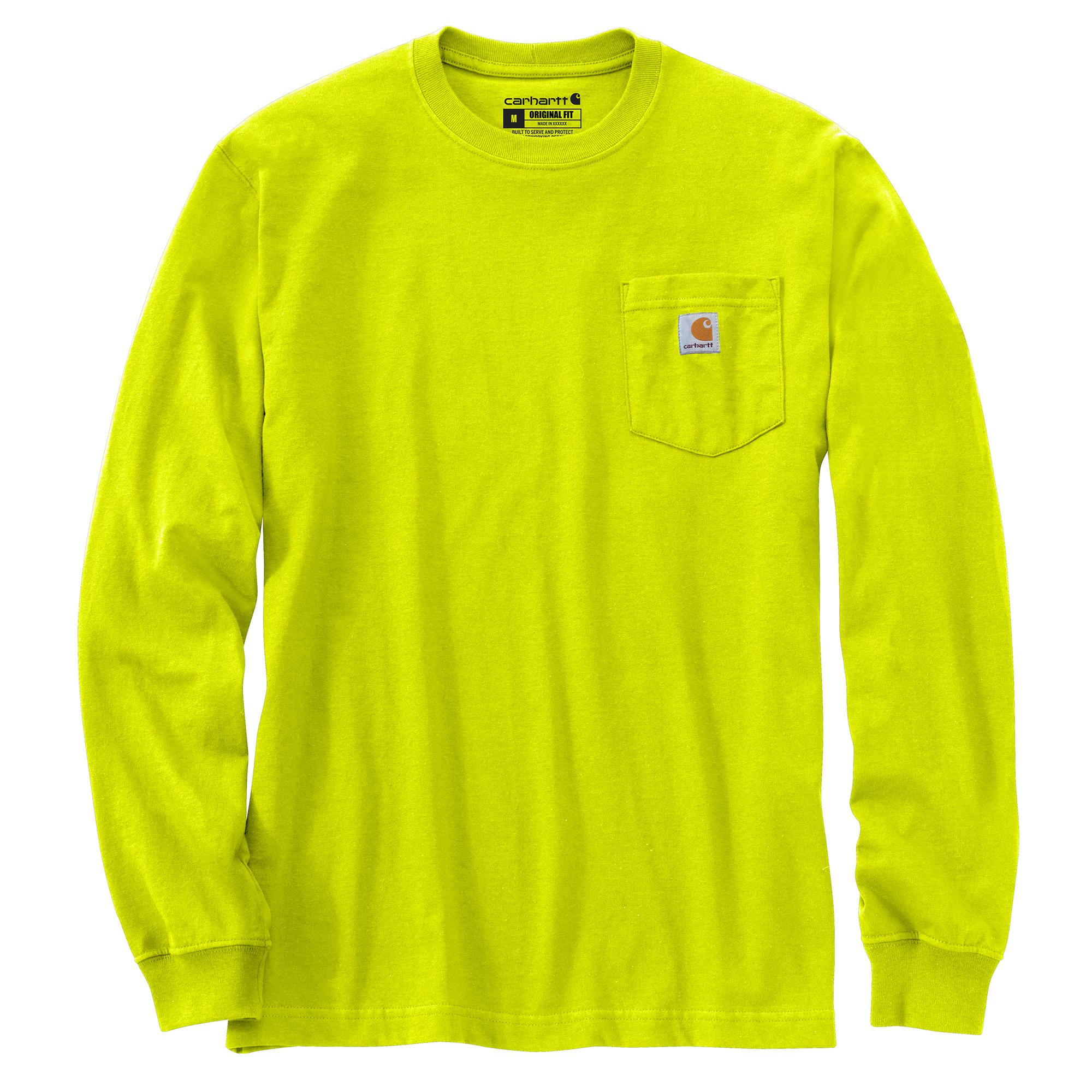 Carhartt Men's Long Sleeve Pocket T-Shirt_Brite Lime