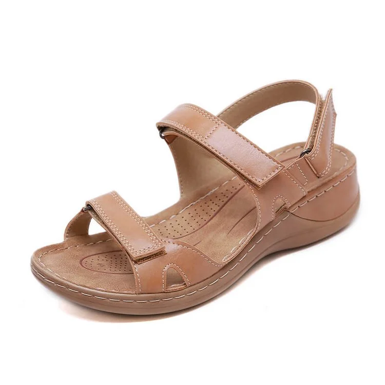 Women Summer Wedges Open Toe Comfy Walking Work Sandals