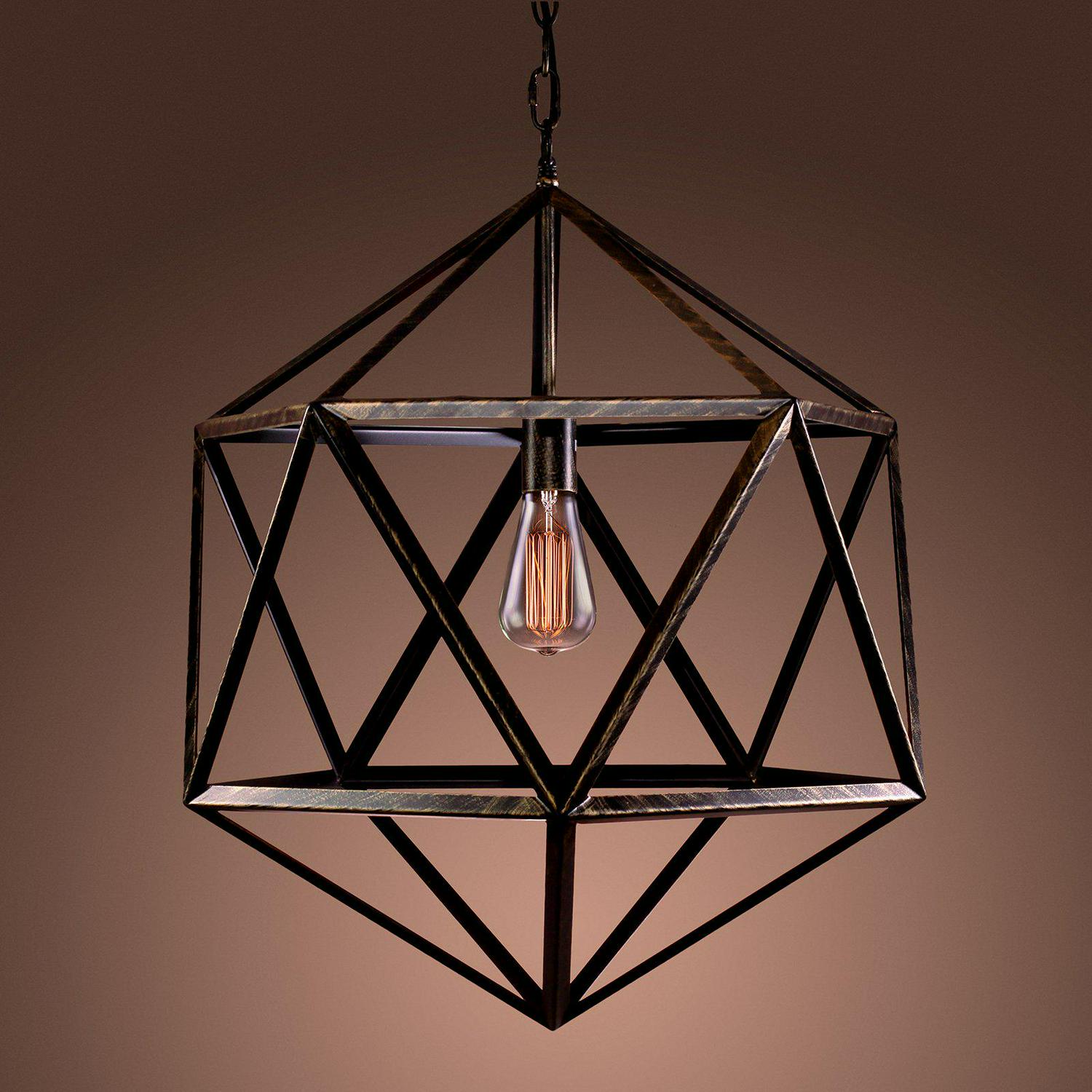 Lindsay Cage 1-light Edison Lamp with Bulb