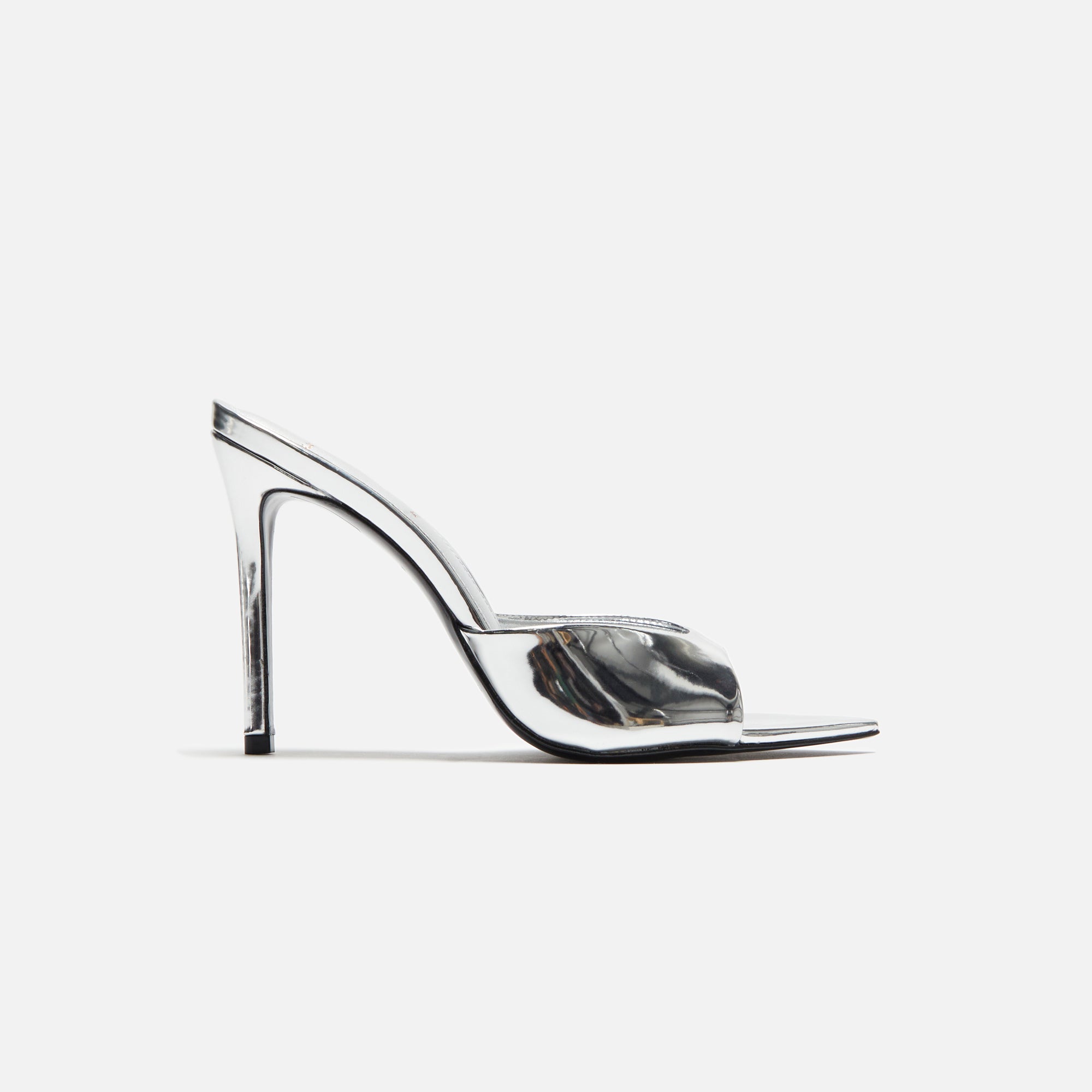 Black Suede Studio Brea - Silver Metallic Leather