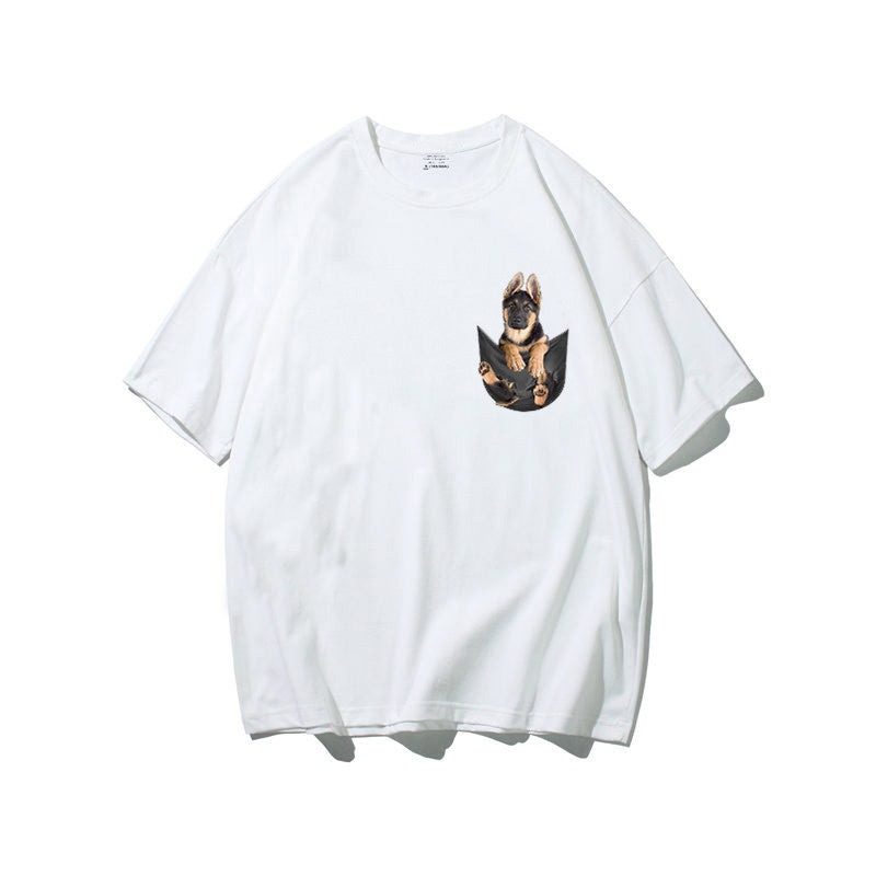 German Shepherd in Pocket Classic T-Shirt