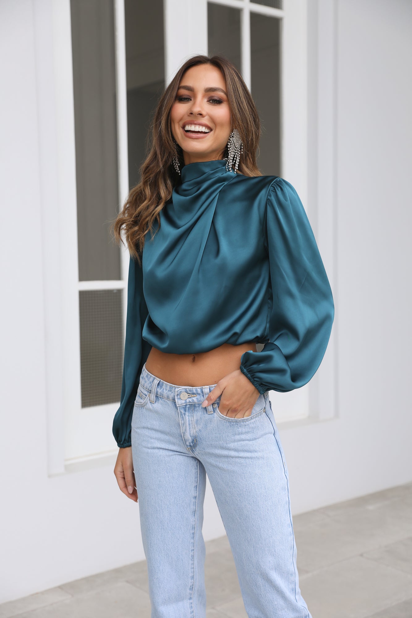 Ready To Work Top TEAL