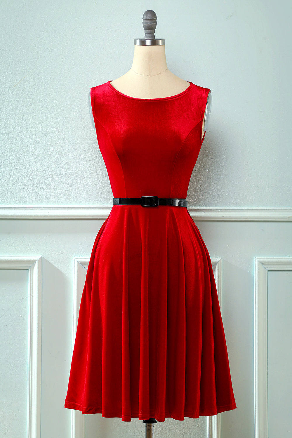 Velvet Vintage 1950s Dress