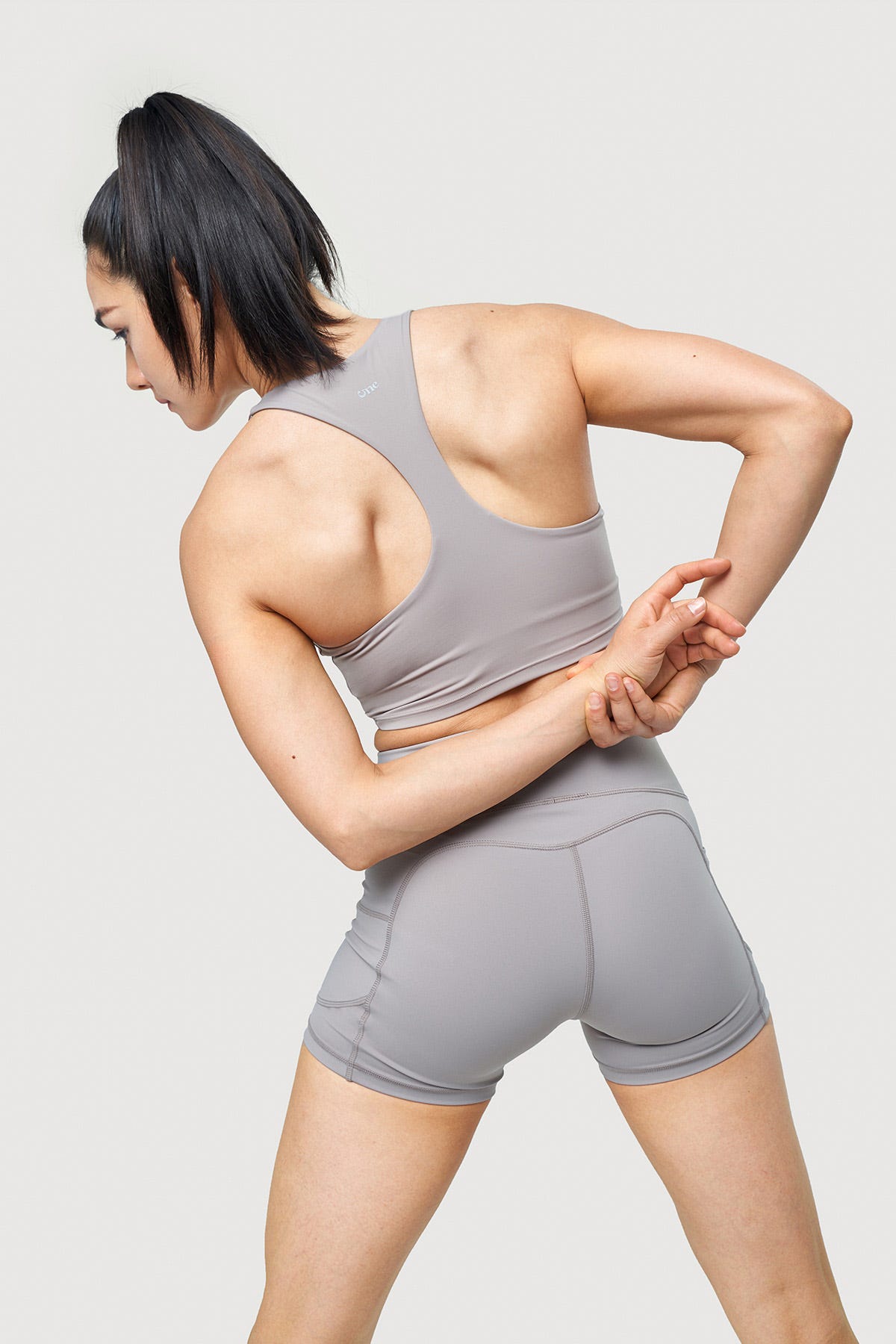 Racer Back "V" Cut Crop Tank