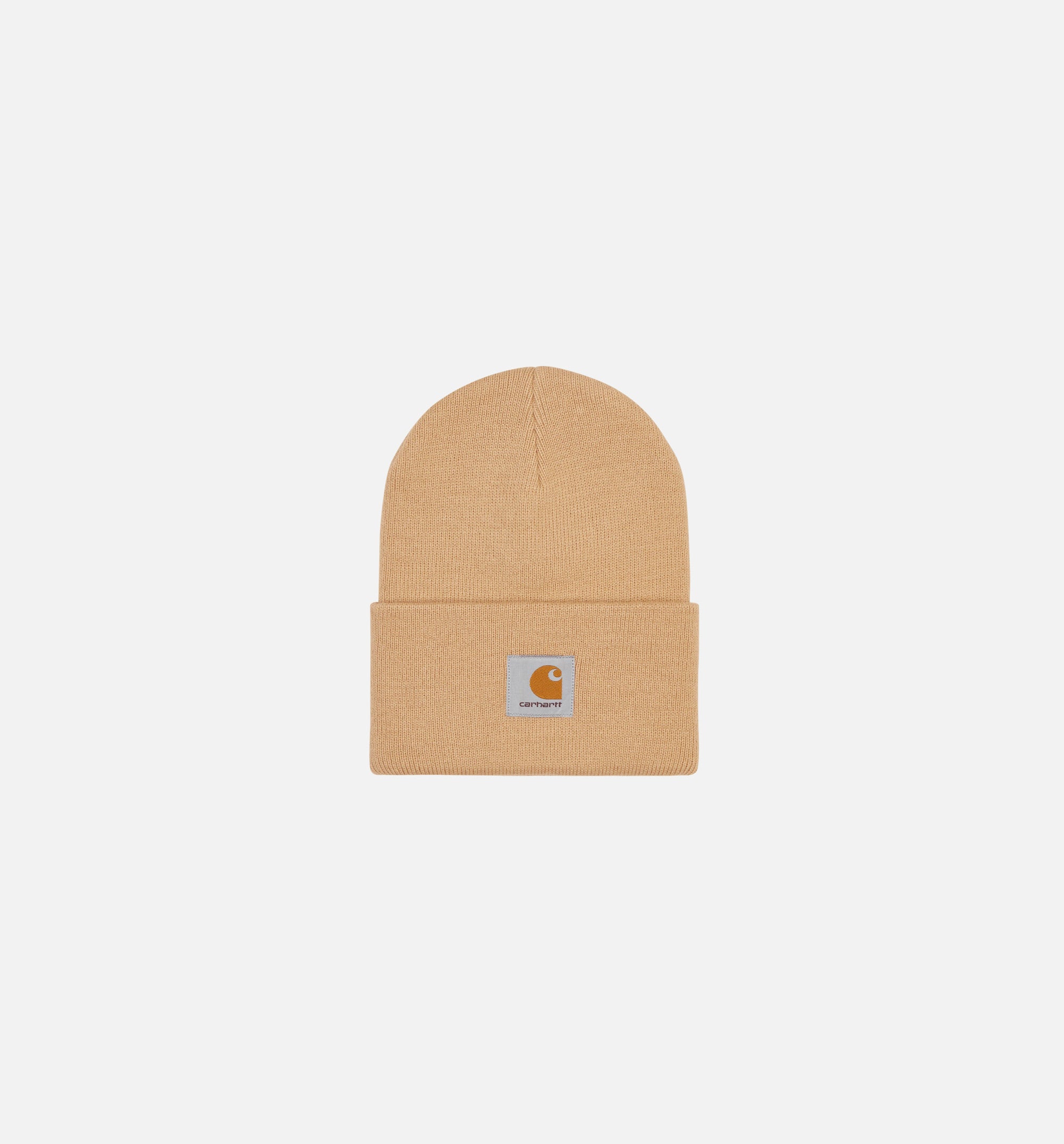 Acrylic Watch Hat Mens Beanie - Beige