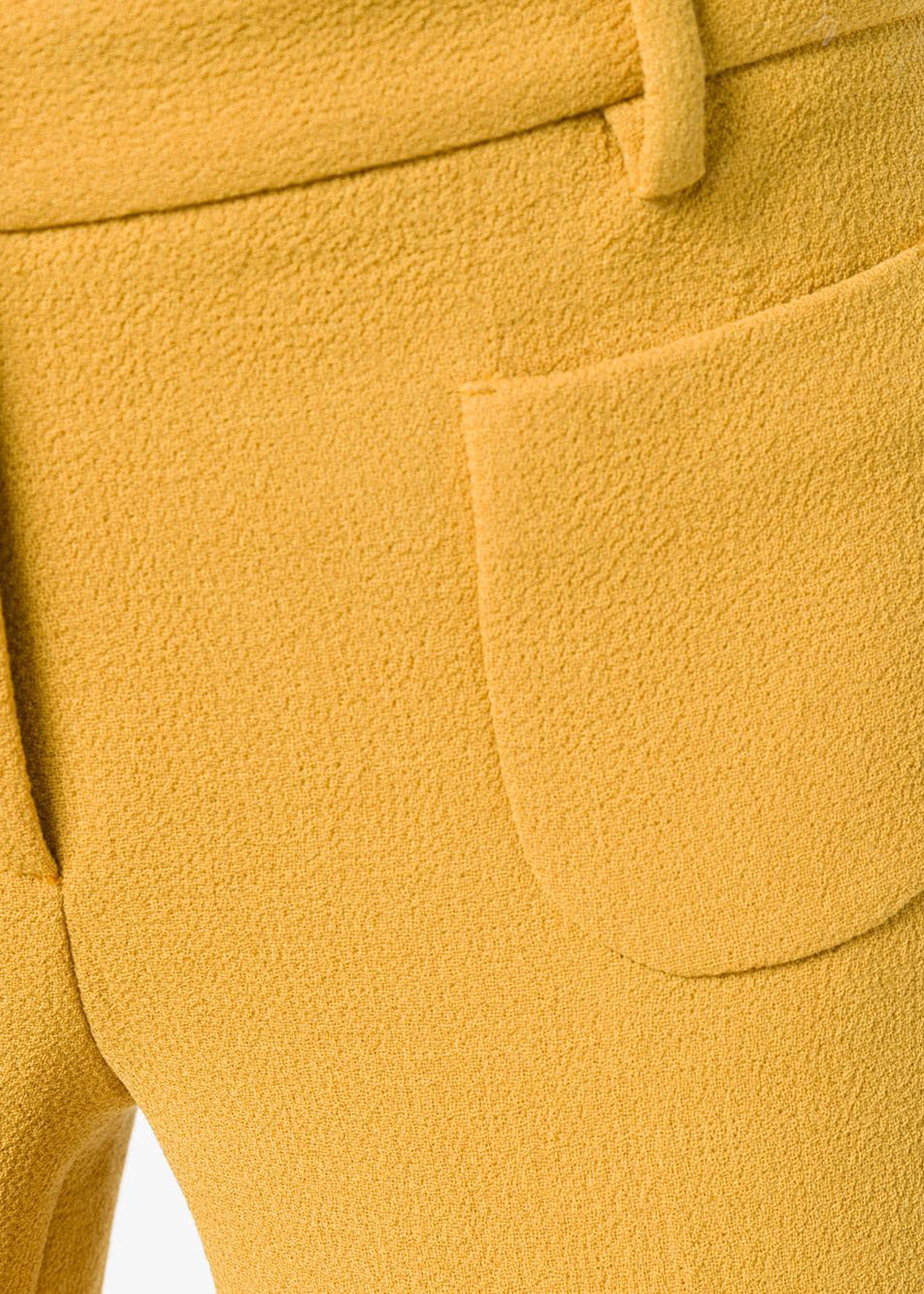 Pantalone crop lana giallo