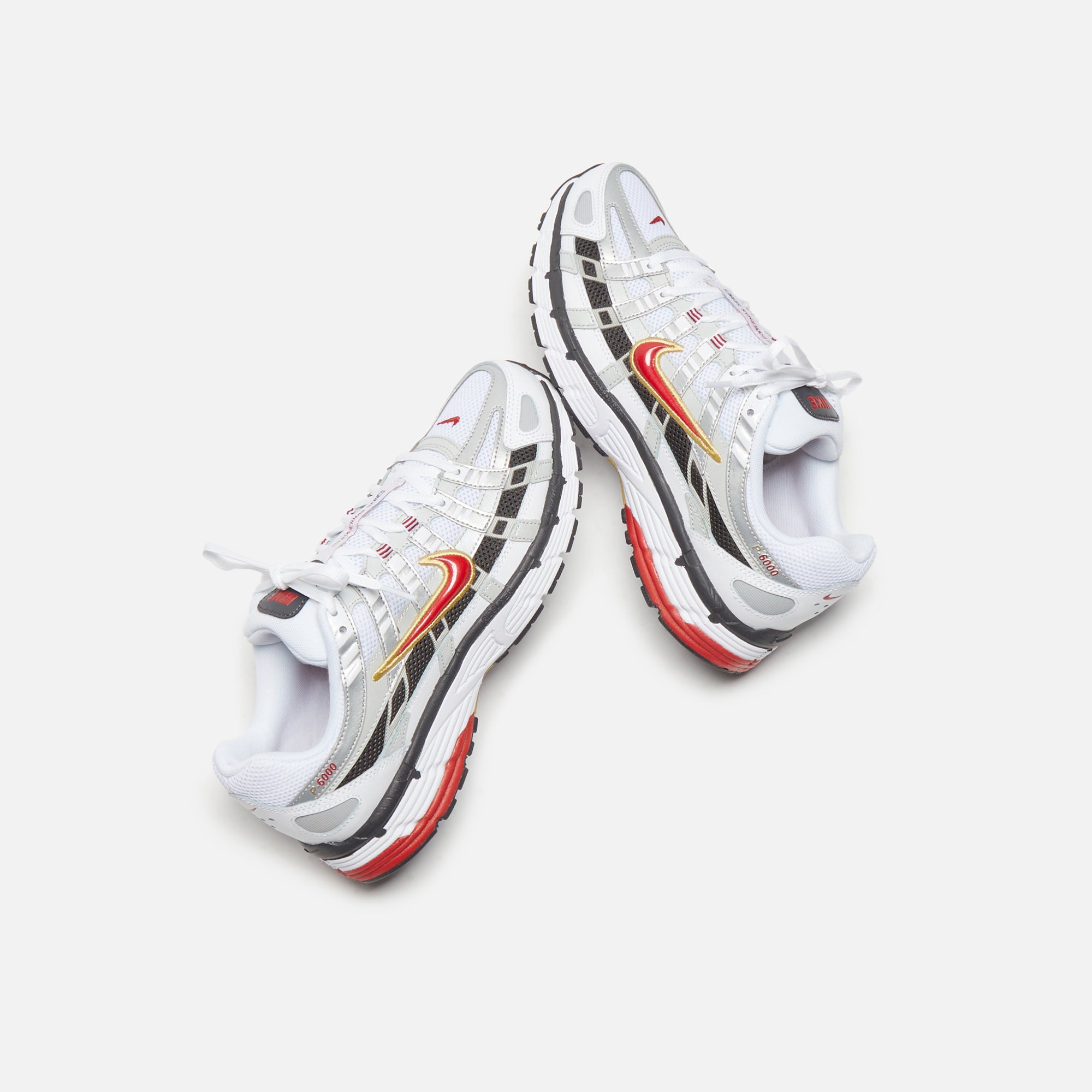 Nike P-6000 - White / Varsity Red / Metallic Platinum