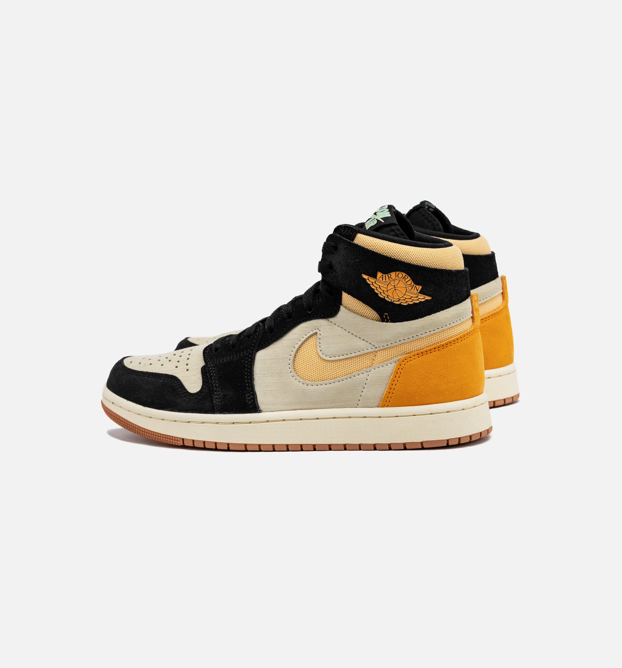 Air Jordan 1 Zoom CMFT 2 Muslin Vivid Orange Mens Lifestyle Shoe - Muslin/Black/Vivid Orange/Celestial Gold