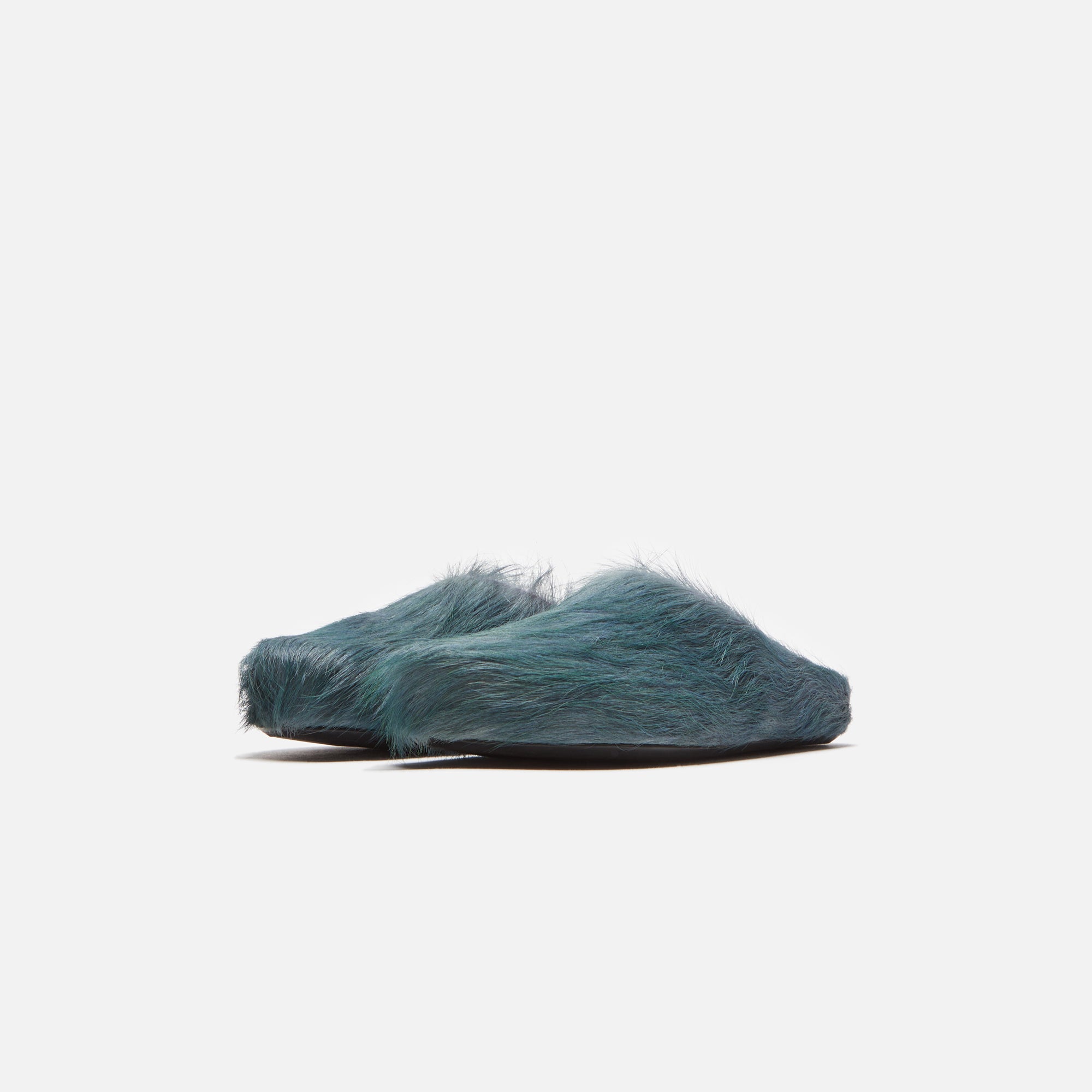 Marni Fussett Sabot Long Hair Calf Shade - Dark Limoges