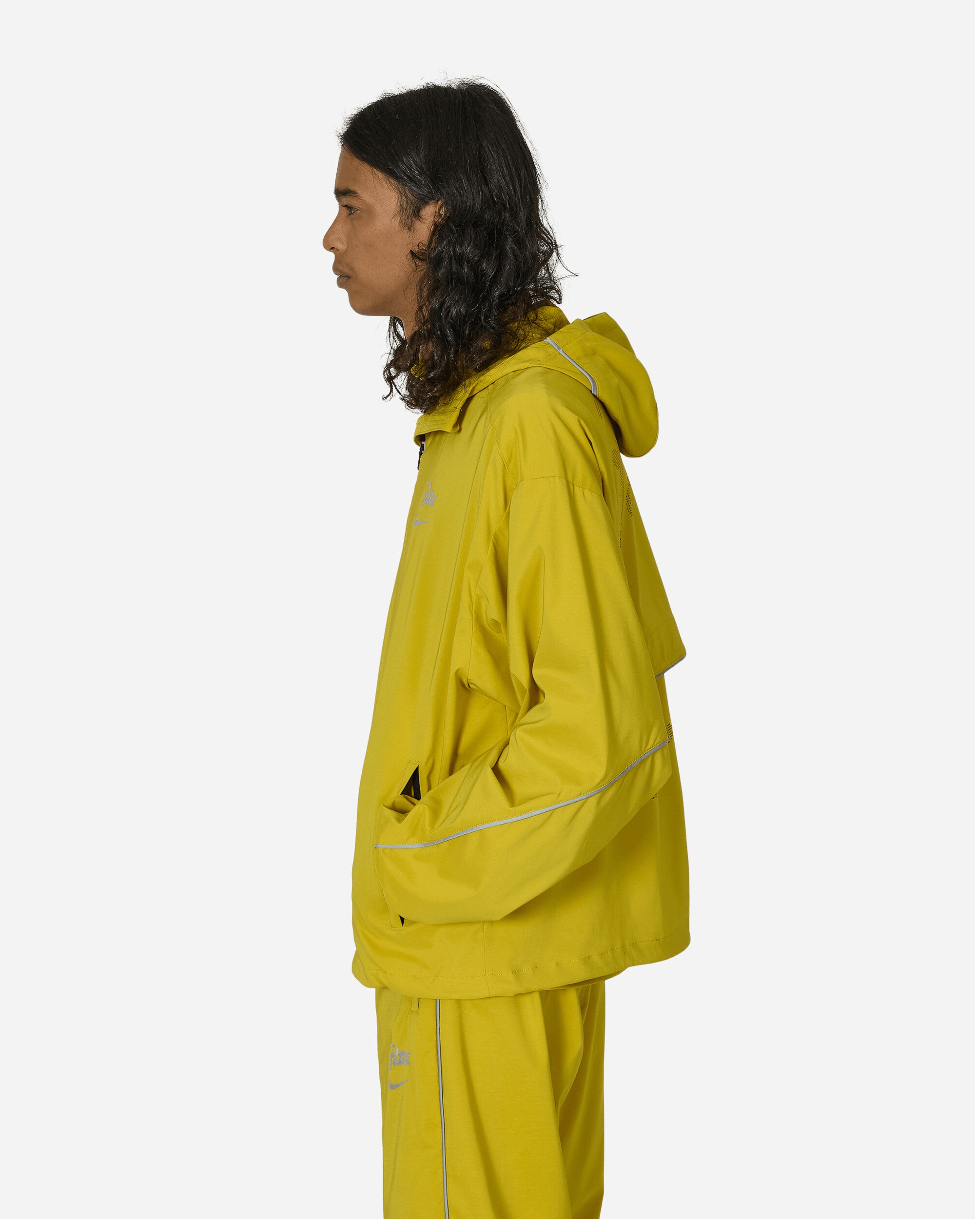 Patta Running Team Hooded Track Jacket Saffron Quartz