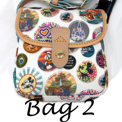 Disney Dooney and Bourke Bag - Disney Parks Buttons - Crossbody