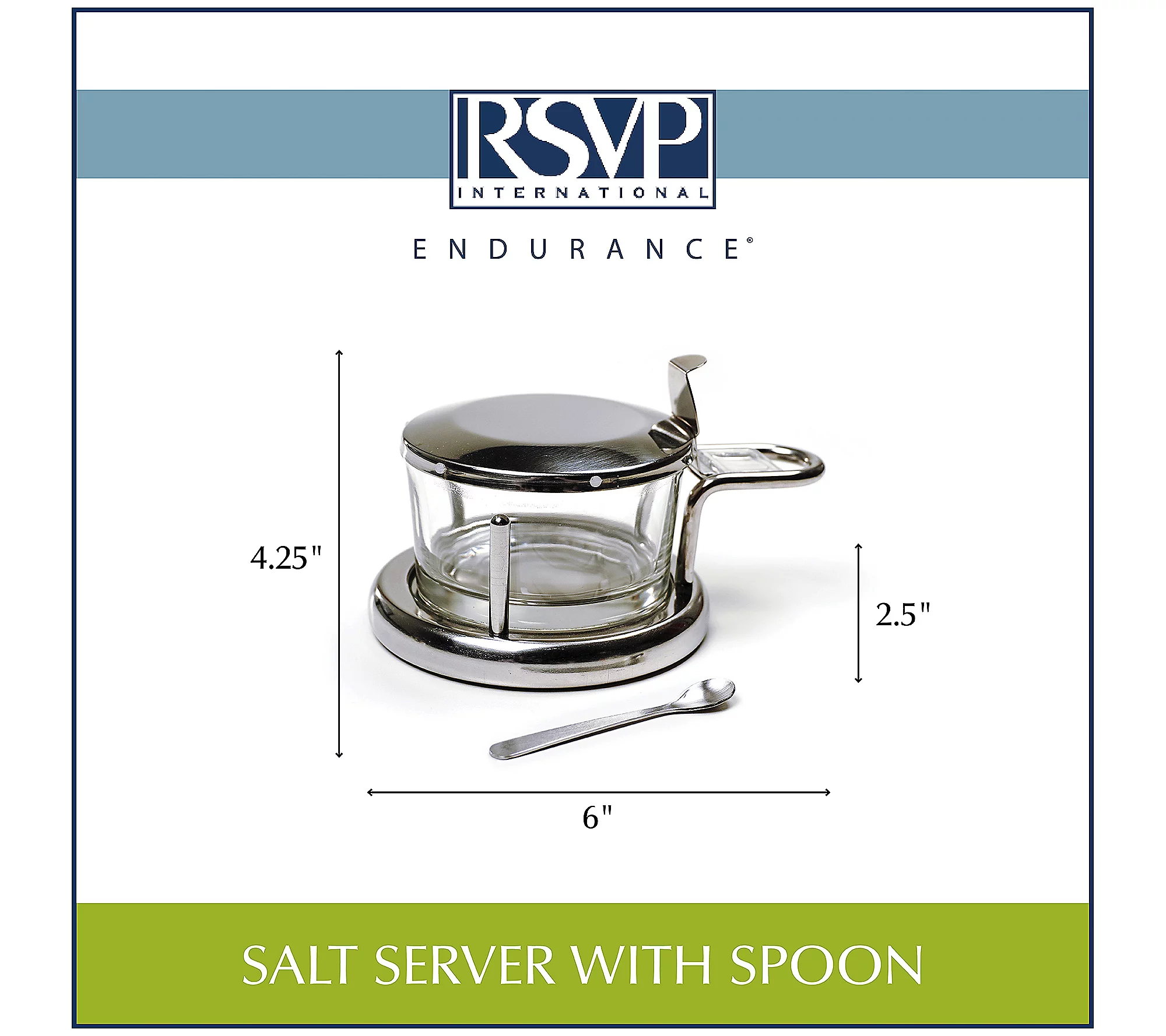 RSVP 8-oz Salt Server with Spoon