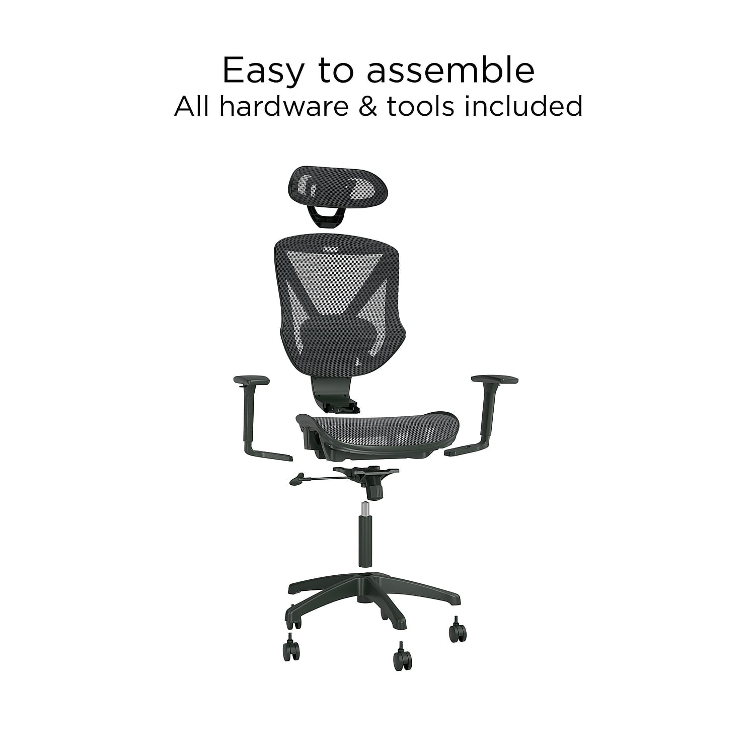 Staples Dexley Mesh Task Chair Black (56946) - homeservices-grocery