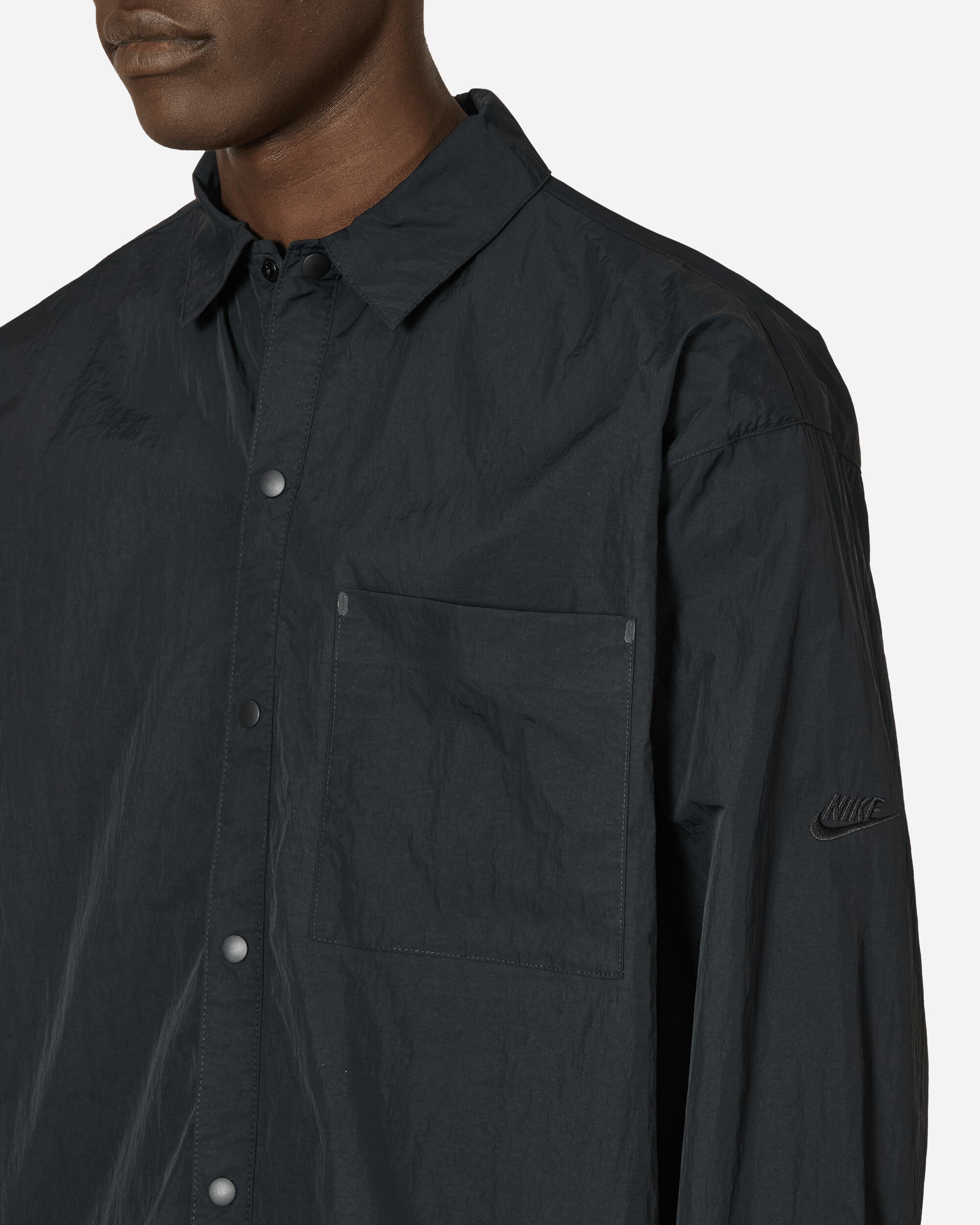 Tech Pack Woven Longsleeve Shirt Black