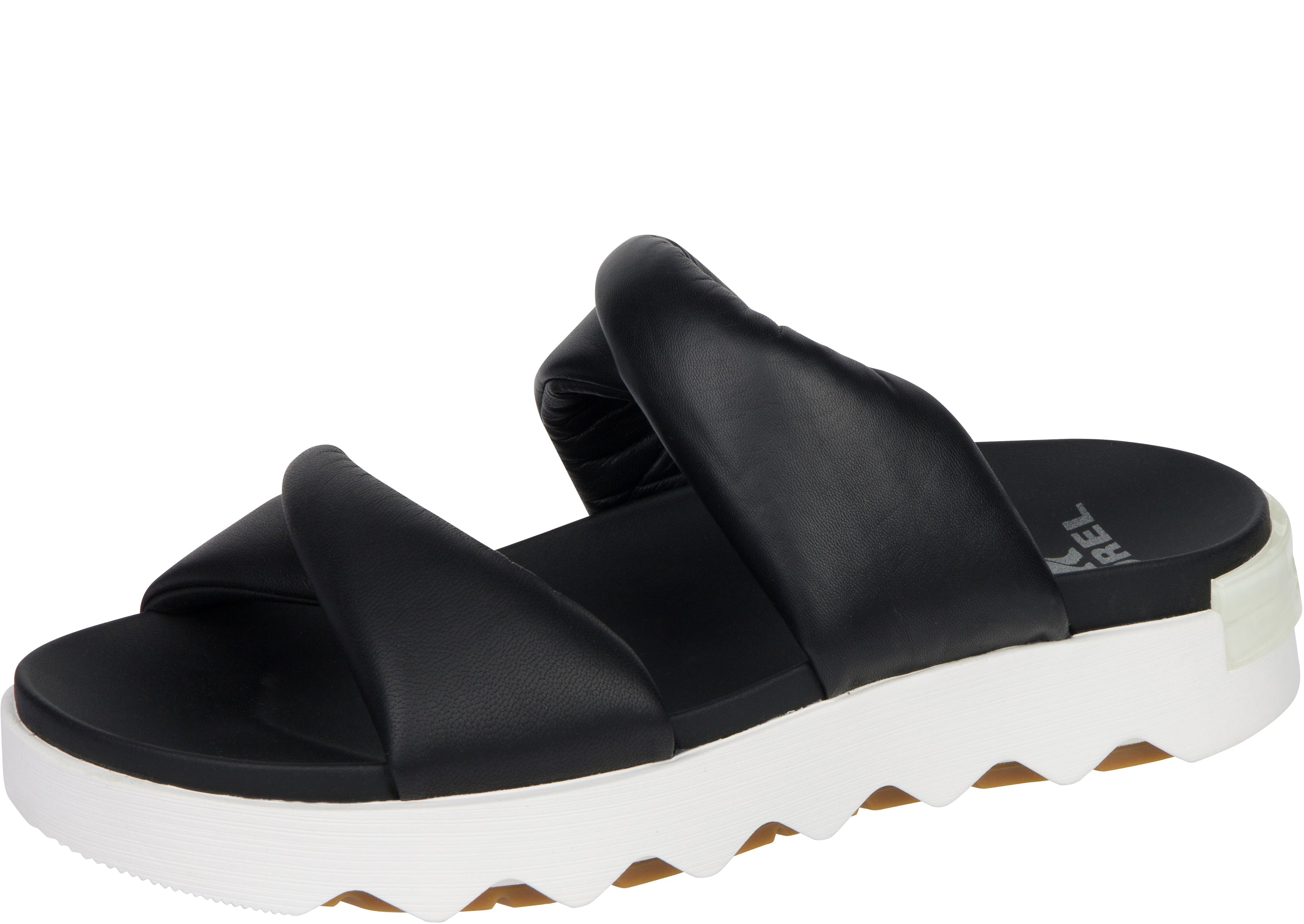 Sorel Womens Viibe Twist Slide Black Sea Salt