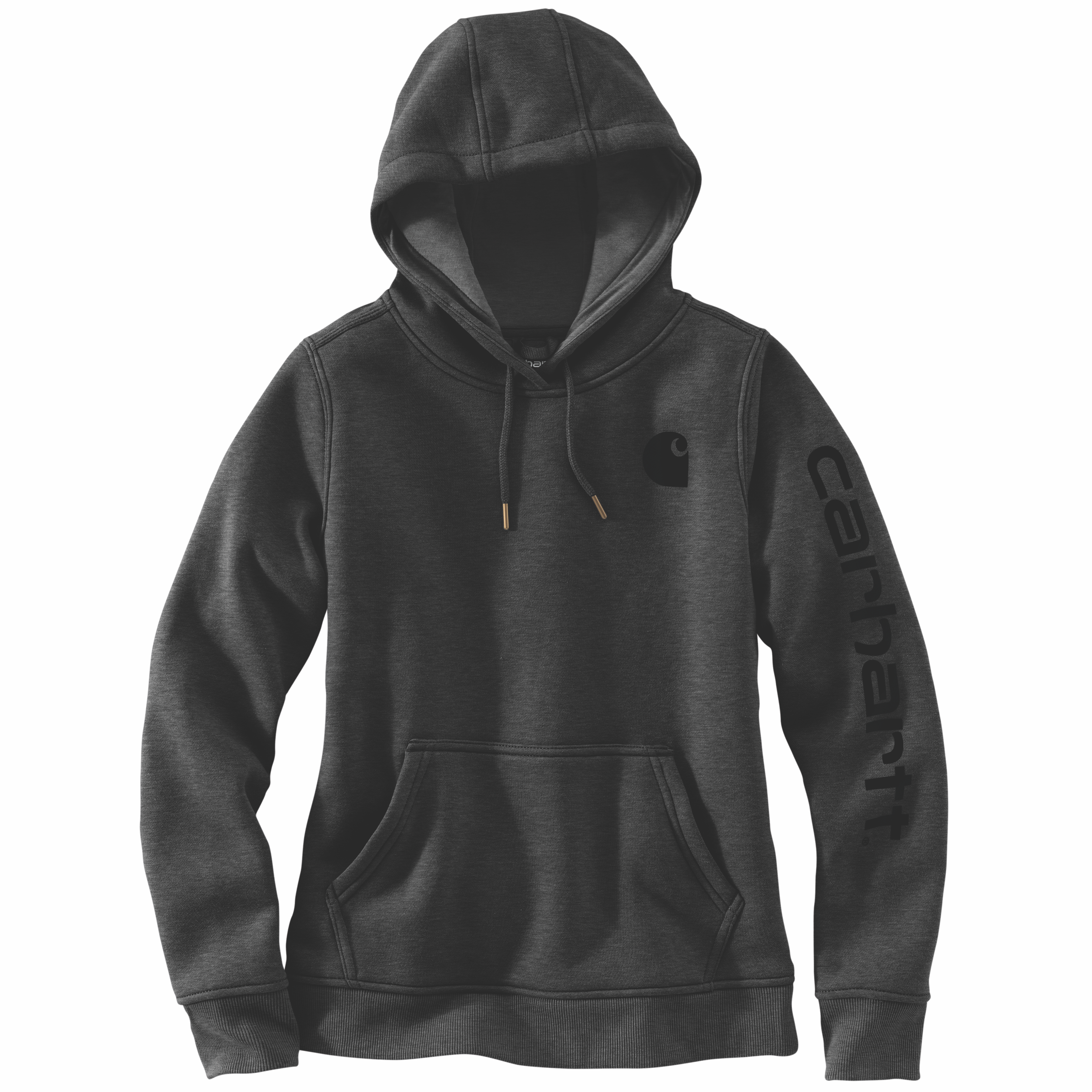 Carhartt Women's Clarksburg Graphic Sleeve Hoodie_Carbon Heather