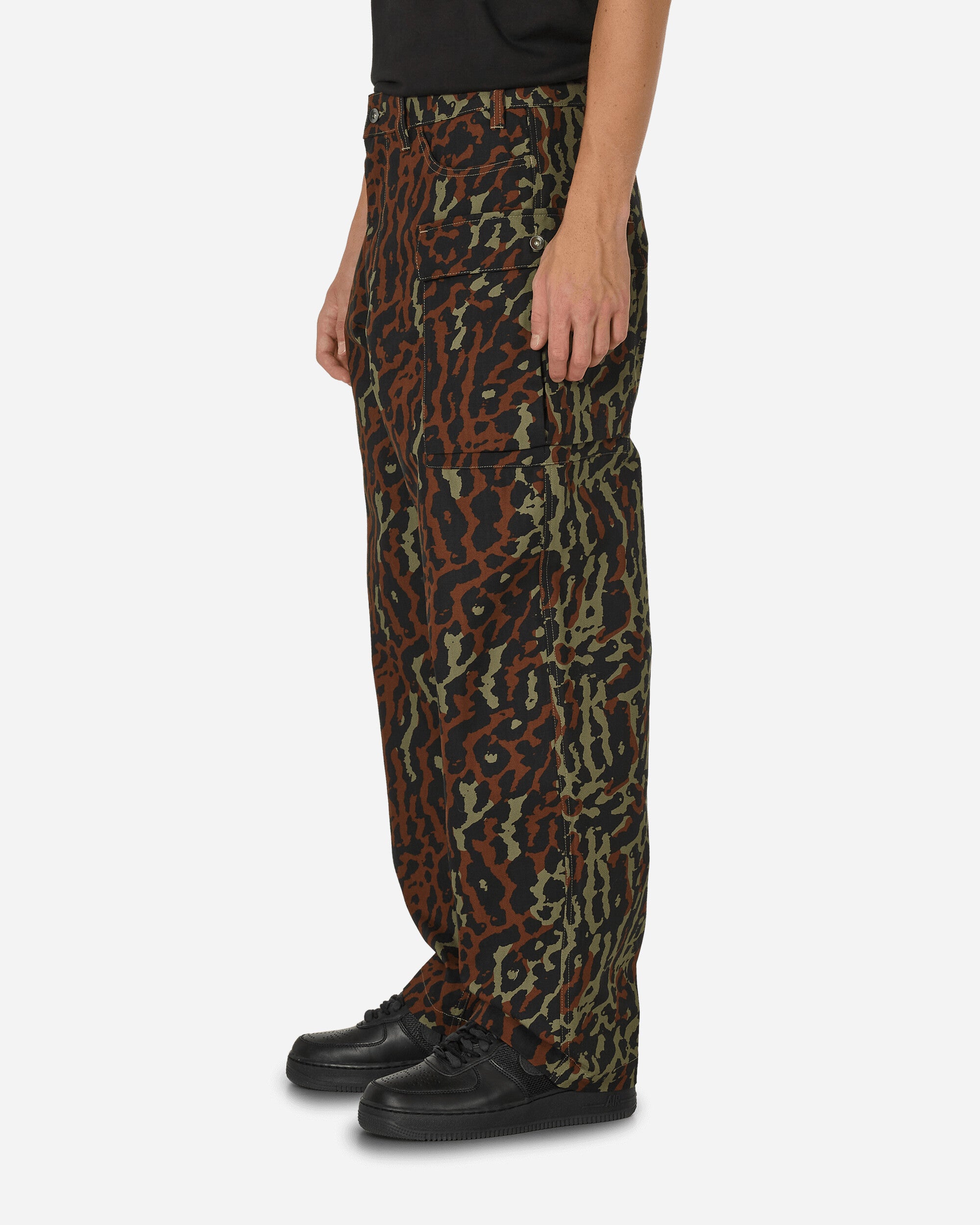 All-Over Print Cargo Pants Medium Olive / Black