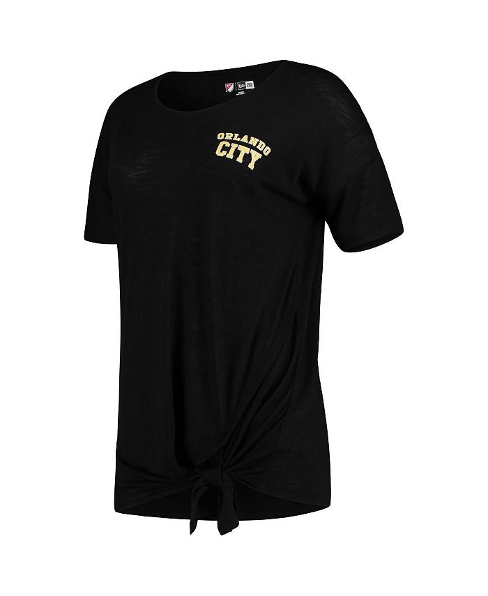 Women's by New Era Black Orlando City SC Slub T-shirt