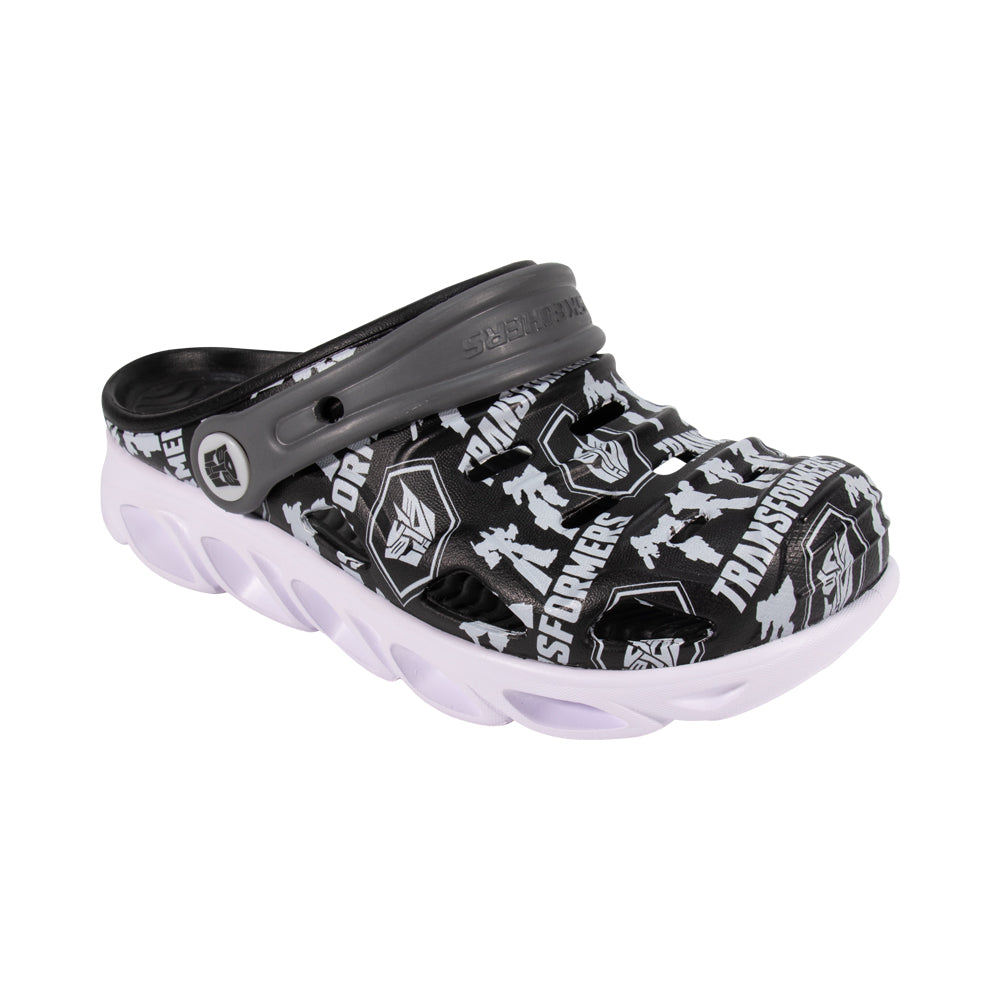 Skechers Boys Transformers Foamies Hypno-Splash Shoes - 407106L-BKMT