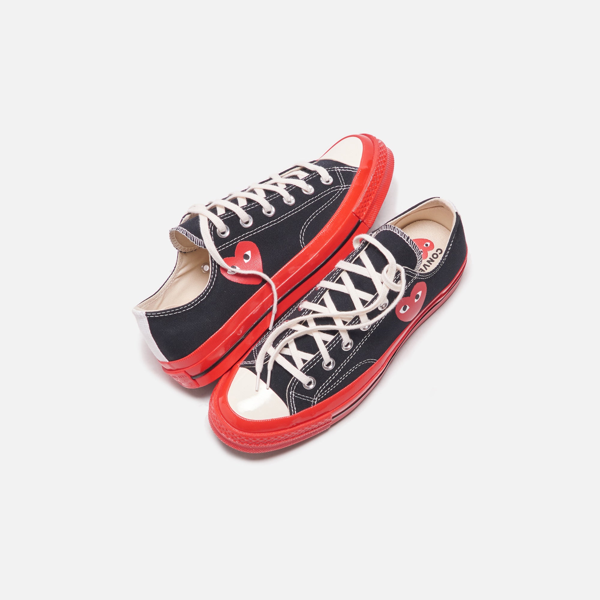 Converse x Comme des Garçons CDG Play Red Sole Low Top - Black