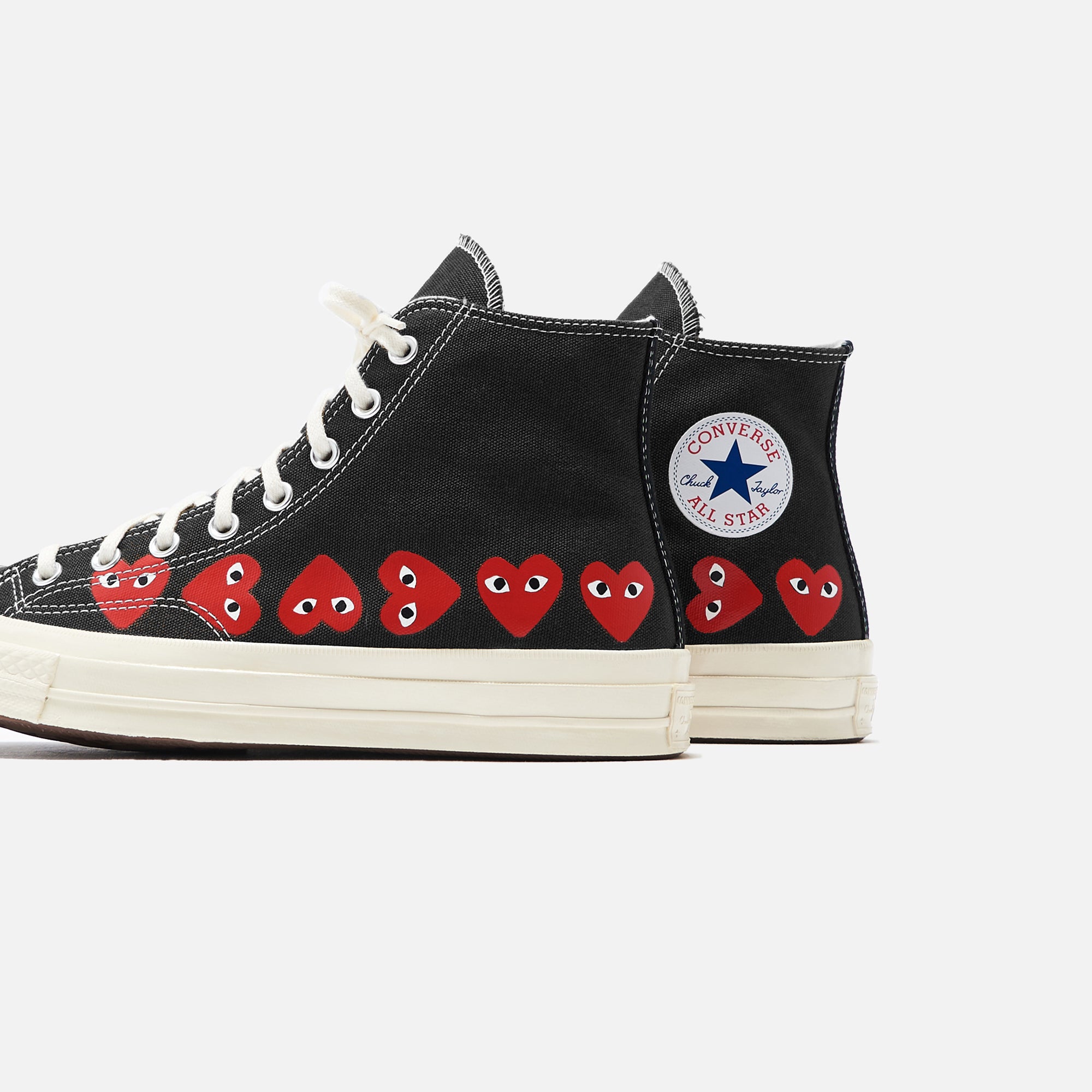 Comme Des Garçons Play x Converse Multi Heart High Top - Black / Red