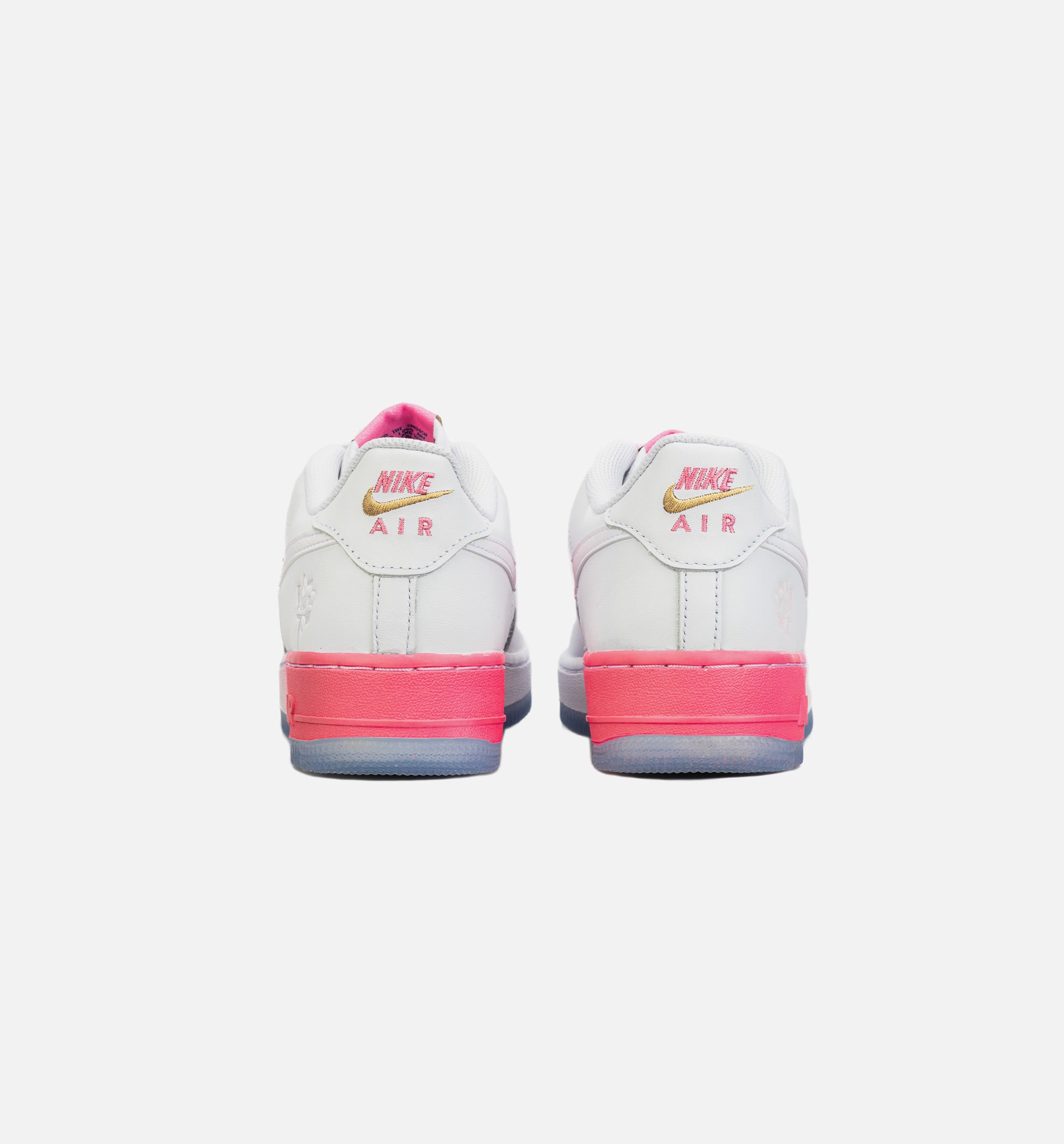 Air Force 1 Low Lotus Flower Grade School Lifestyle Shoe - White/Pink