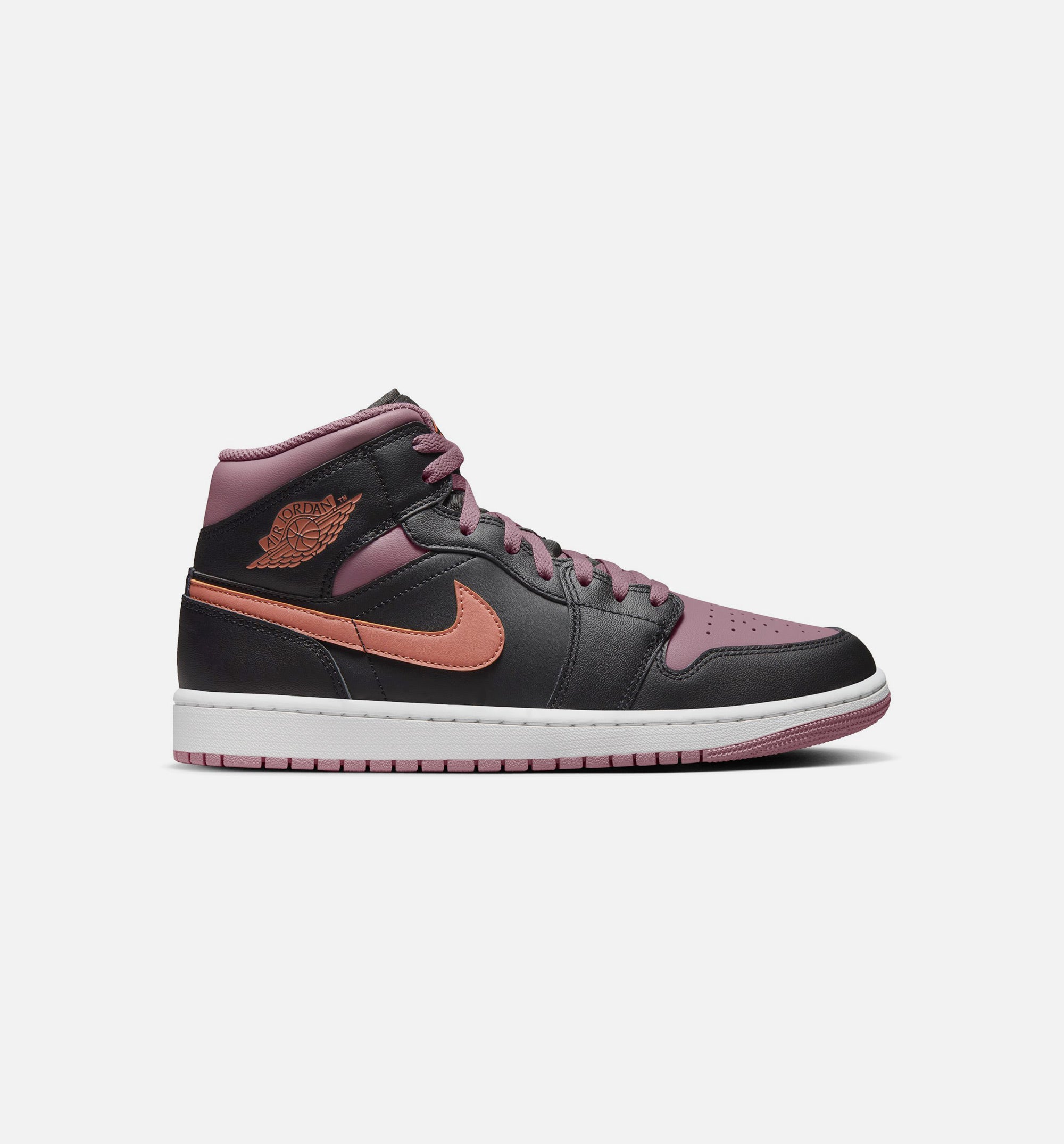 Air Jordan 1 Retro Mid SE Sky J Mauve Mens Lifestyle Shoe - Black/Mauve/White