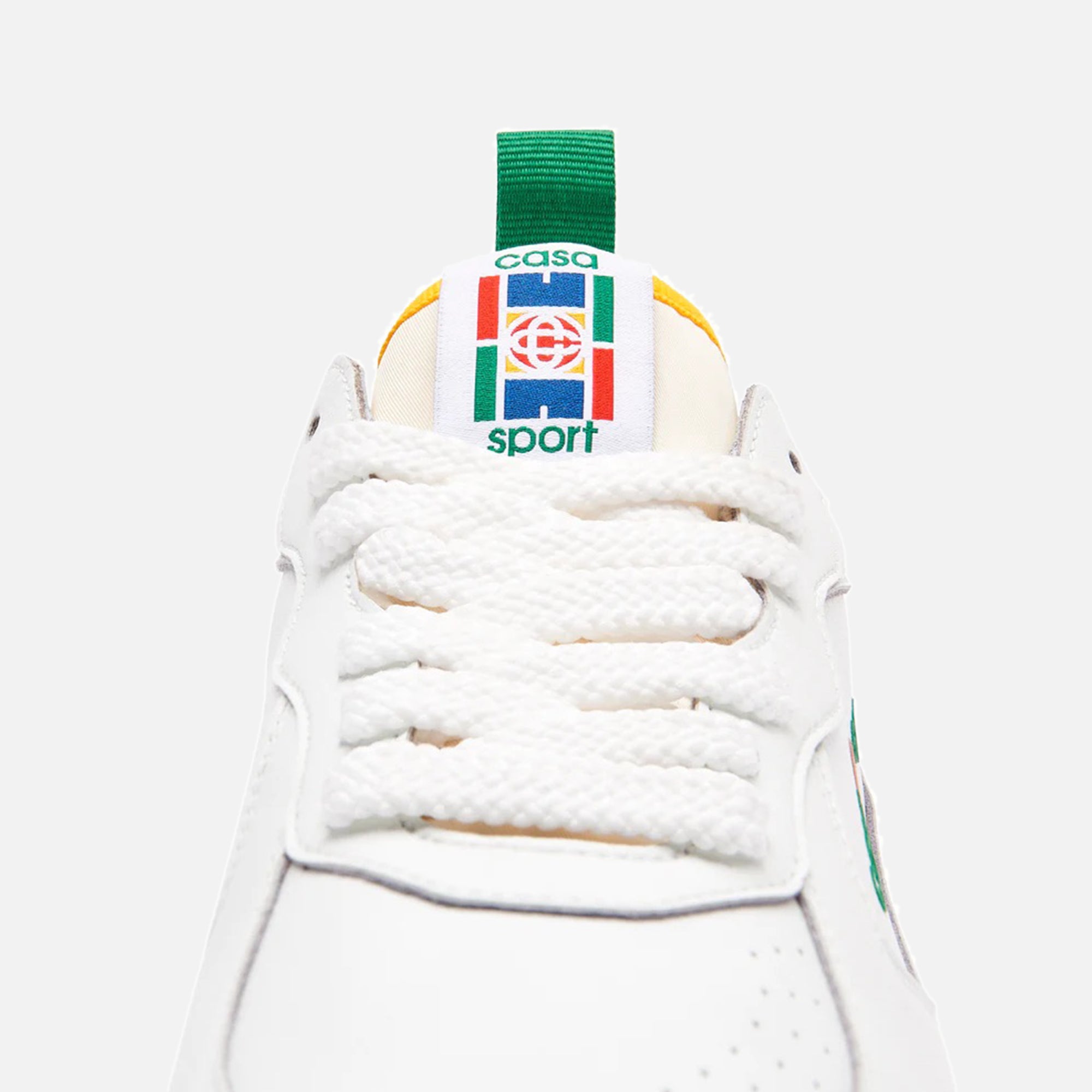 Casablanca Tennis Court Sneaker Leather - White / Green