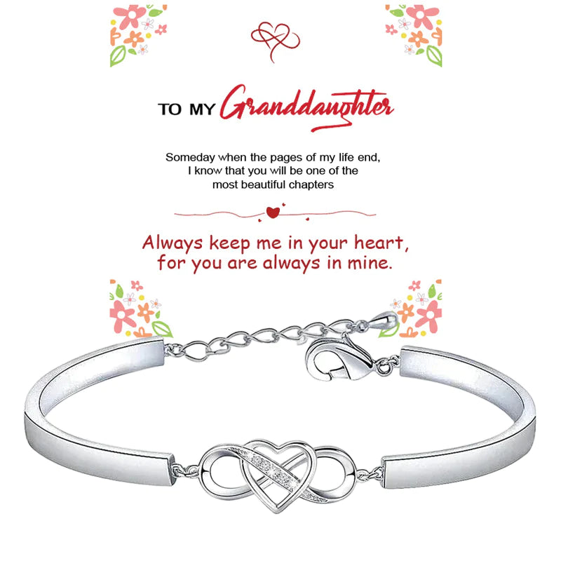 Always Remember I Love You Forever Love Heart Bracelet