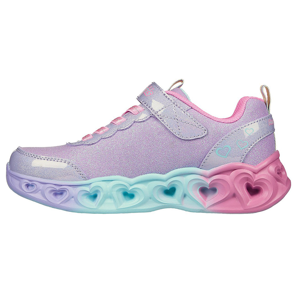 Skechers Girls S-Lights Heart Lights Shoes - 302684L-LVMT