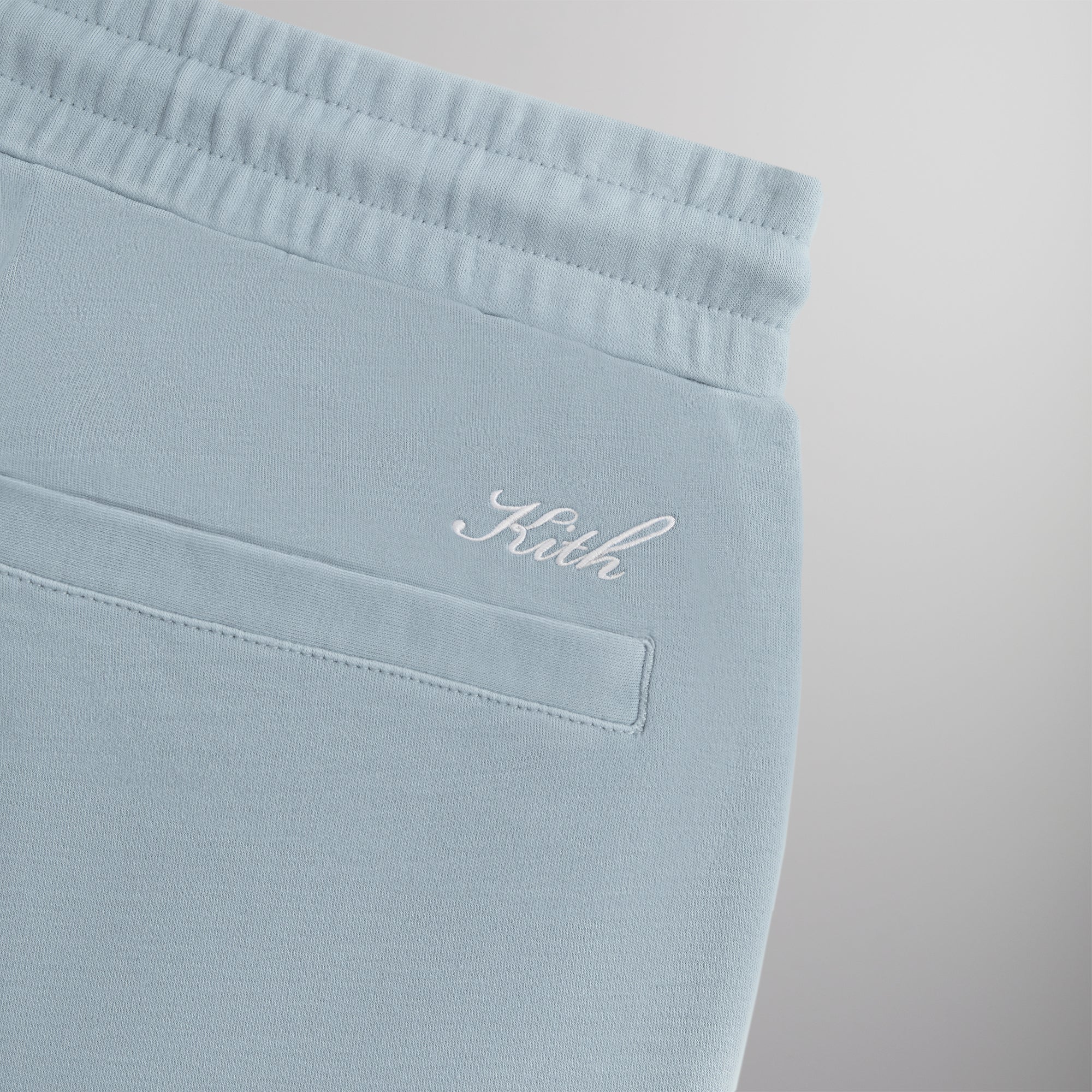 Kith Crystal Wash Interlock Williams I Sweatpant -  Light Indigo