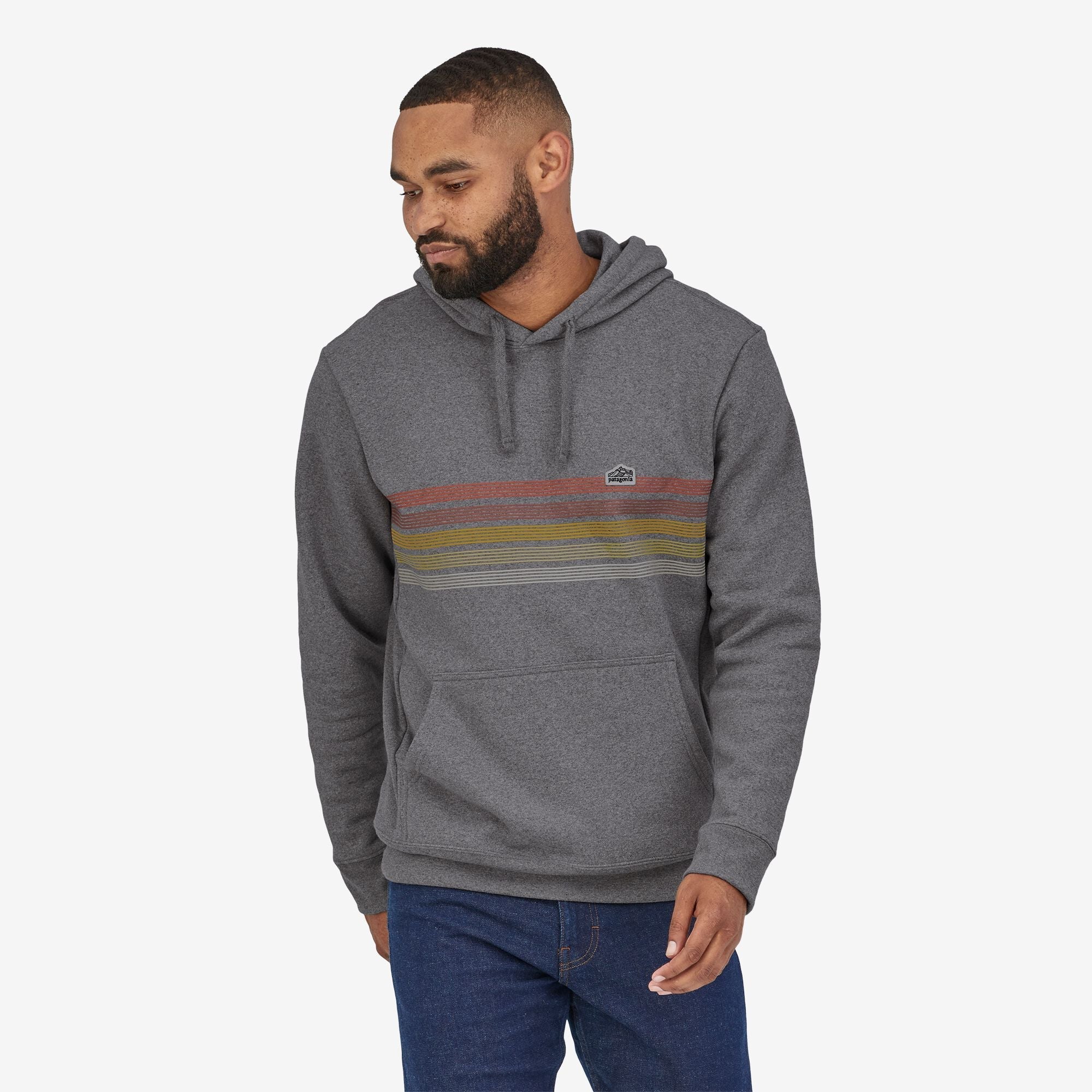 Men's Line Logo Ridge Stripe Uprisal Hoody