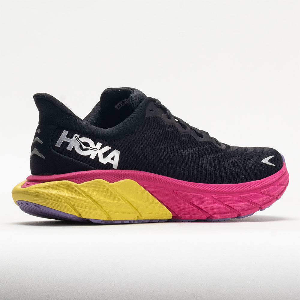 HOKA Arahi 6 Women's Black/Pink Yarrow